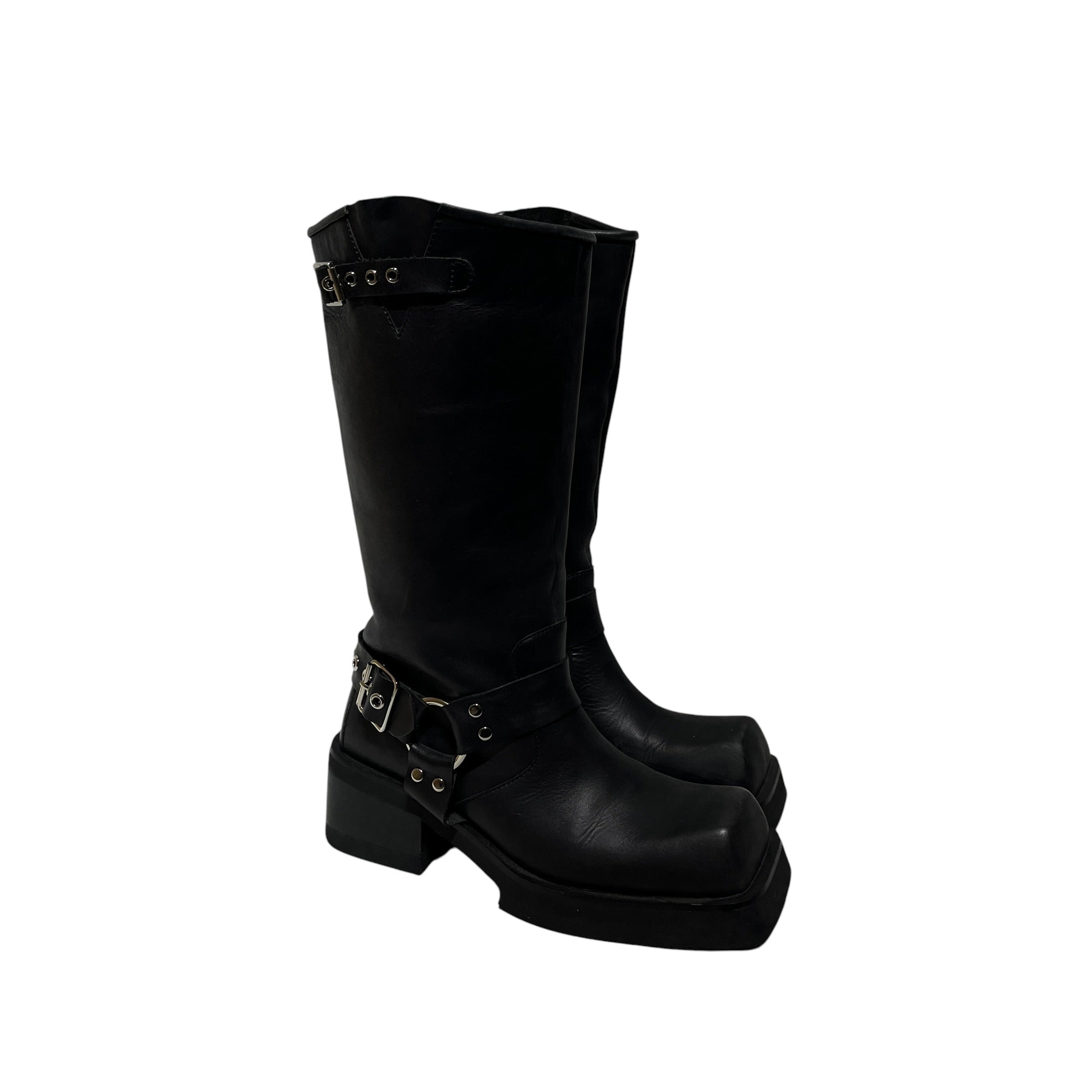 Jeffrey Campbell/Biker Boots/US 10/Leather/BLK/PLATFORM MOTO BOOTS view 2
