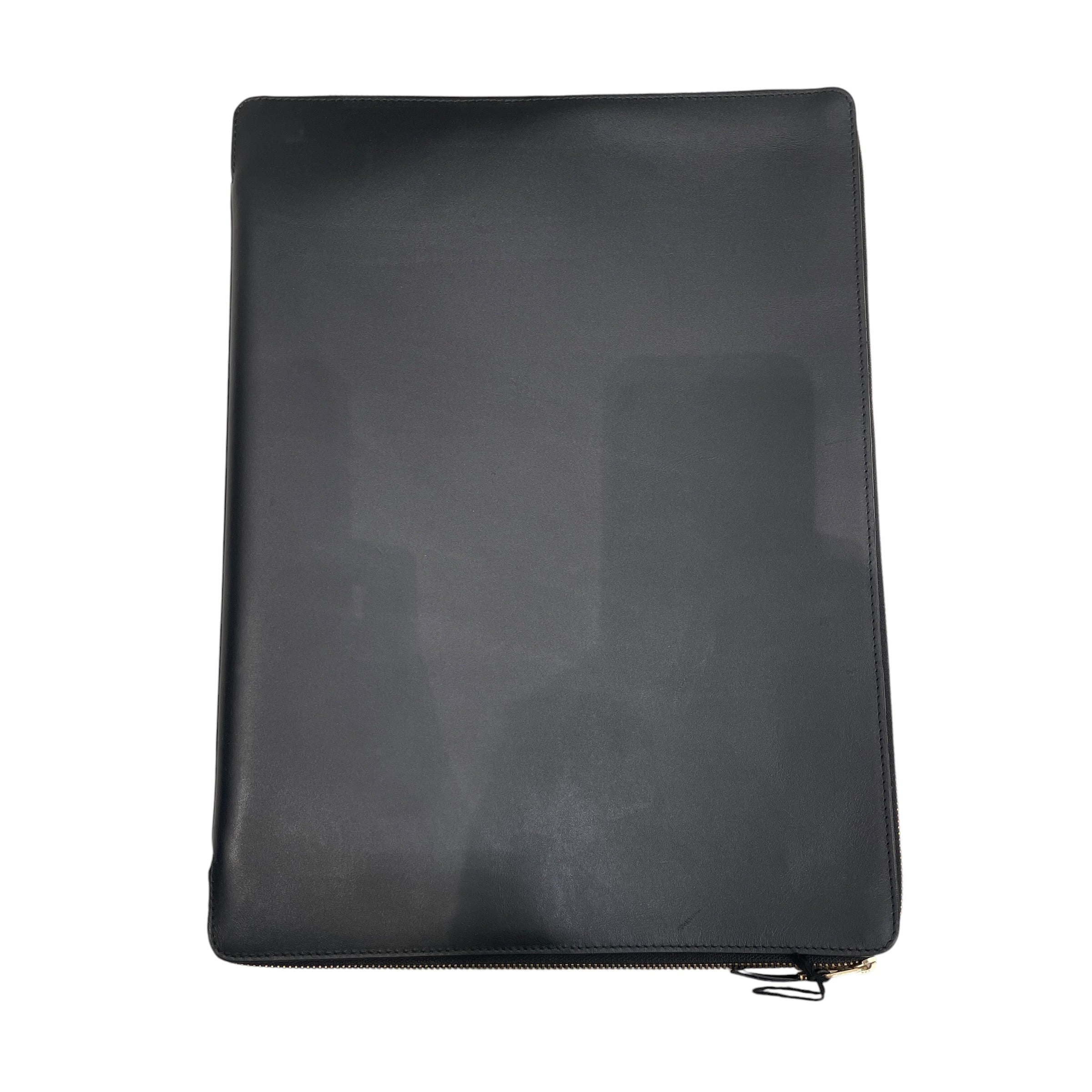 COMME des GARCONS/Clutch Bag/Leather/BLK/LAPTOP SLEEVE GOLD ZIP view 2