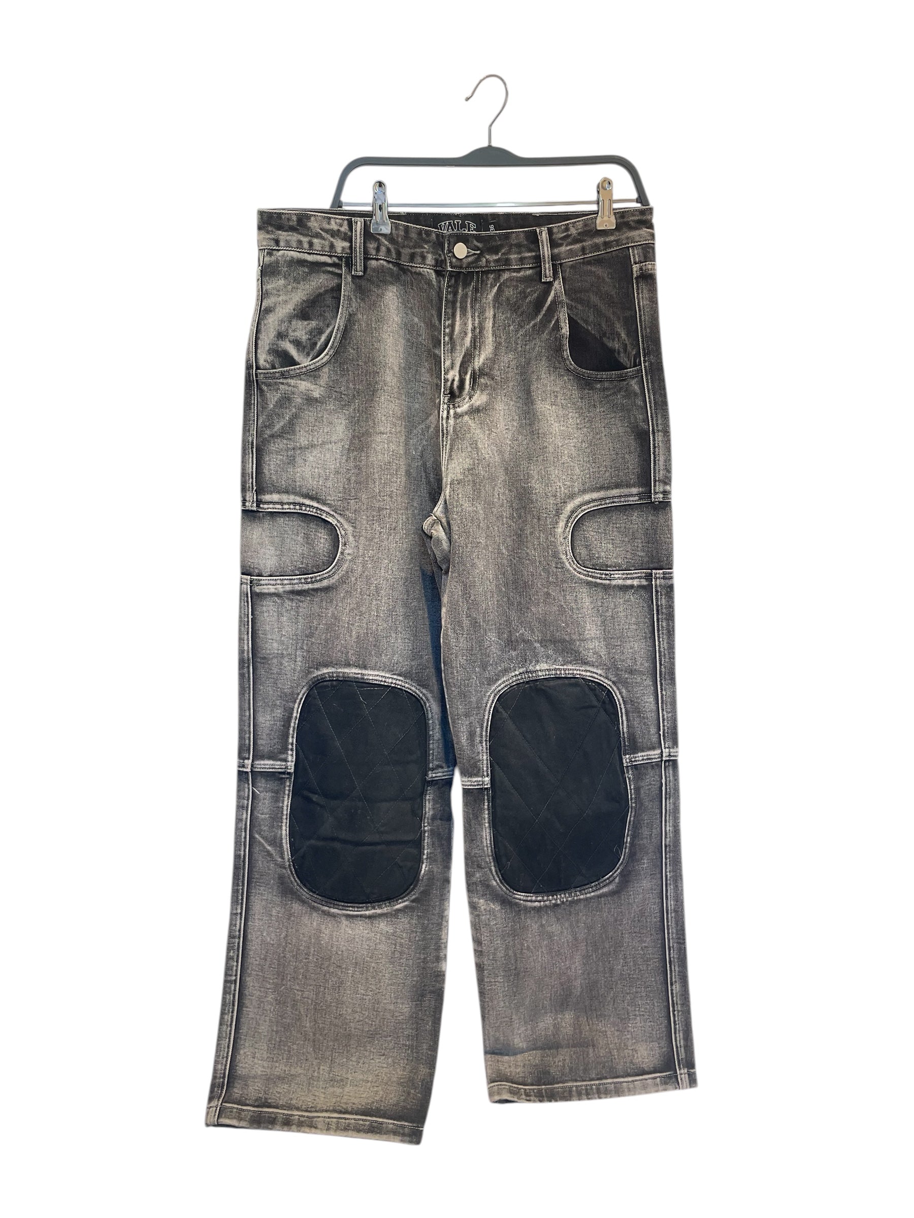Vale/Pants/36/Denim/BLK/BKR KNESS BLK BAGGY view 1
