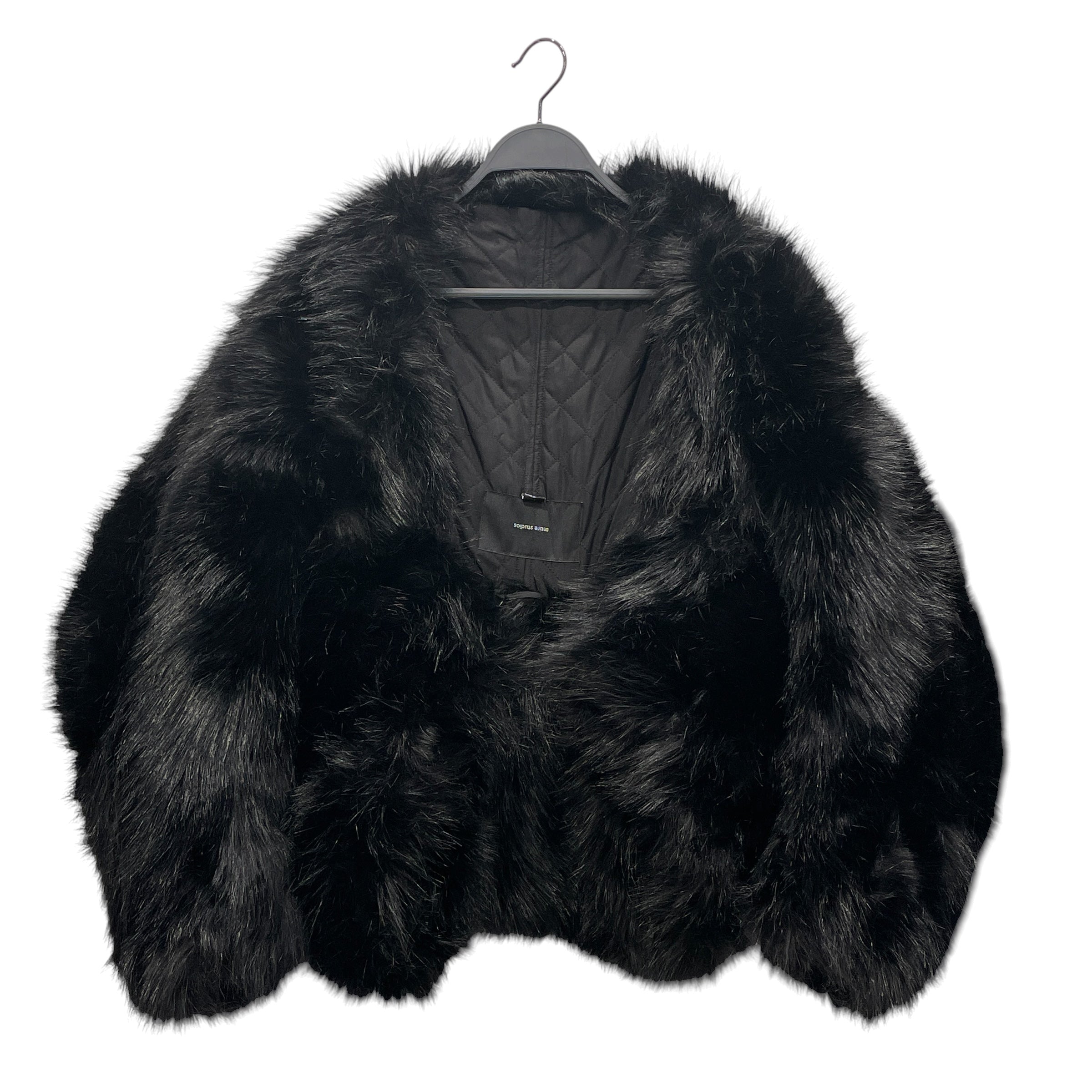 entire studios/Jacket/S/Polyester/BLK/FAUXFUR CROP JKT view 1