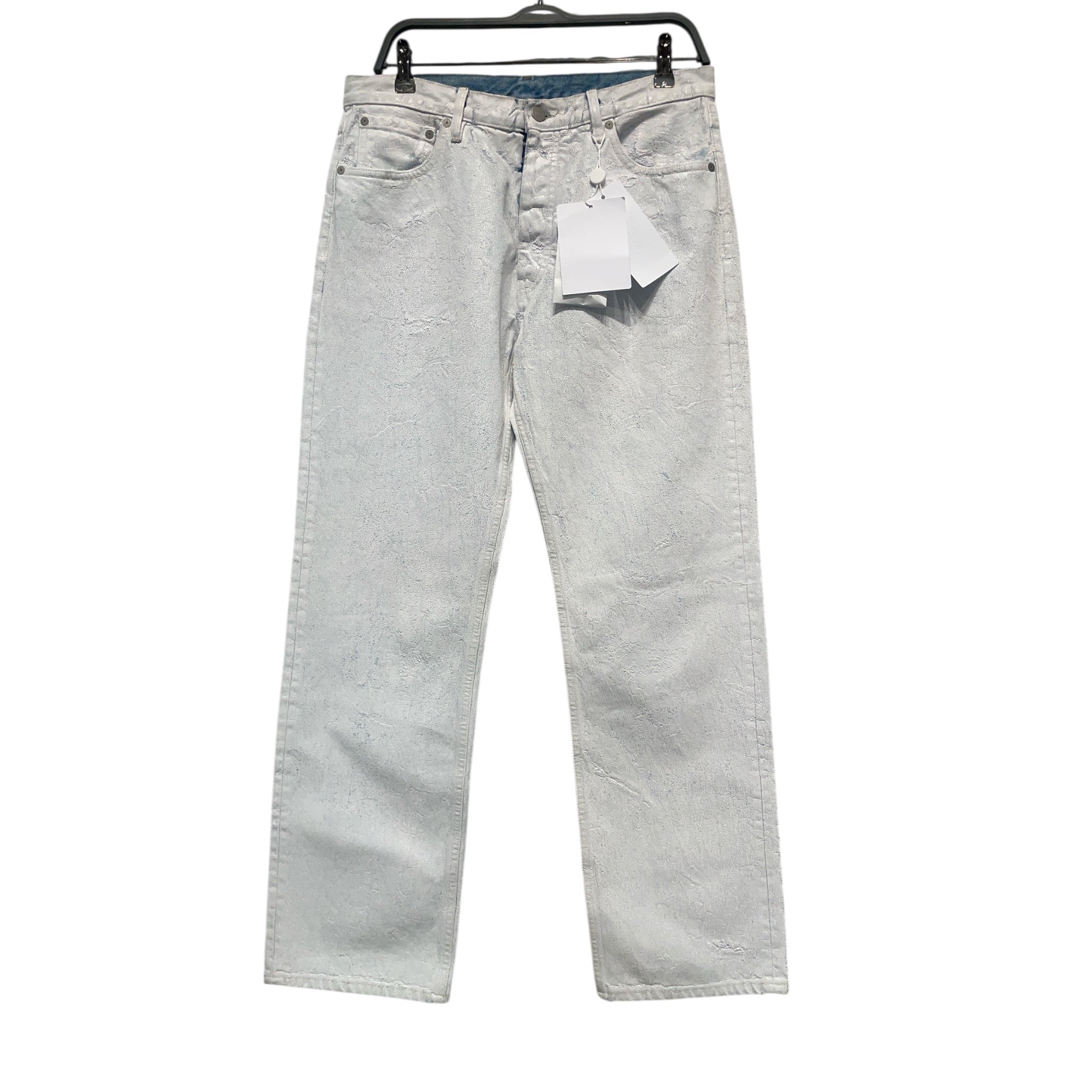 Maison Margiela/Straight Pants/14/Denim/WHT/Painted Denim view 1