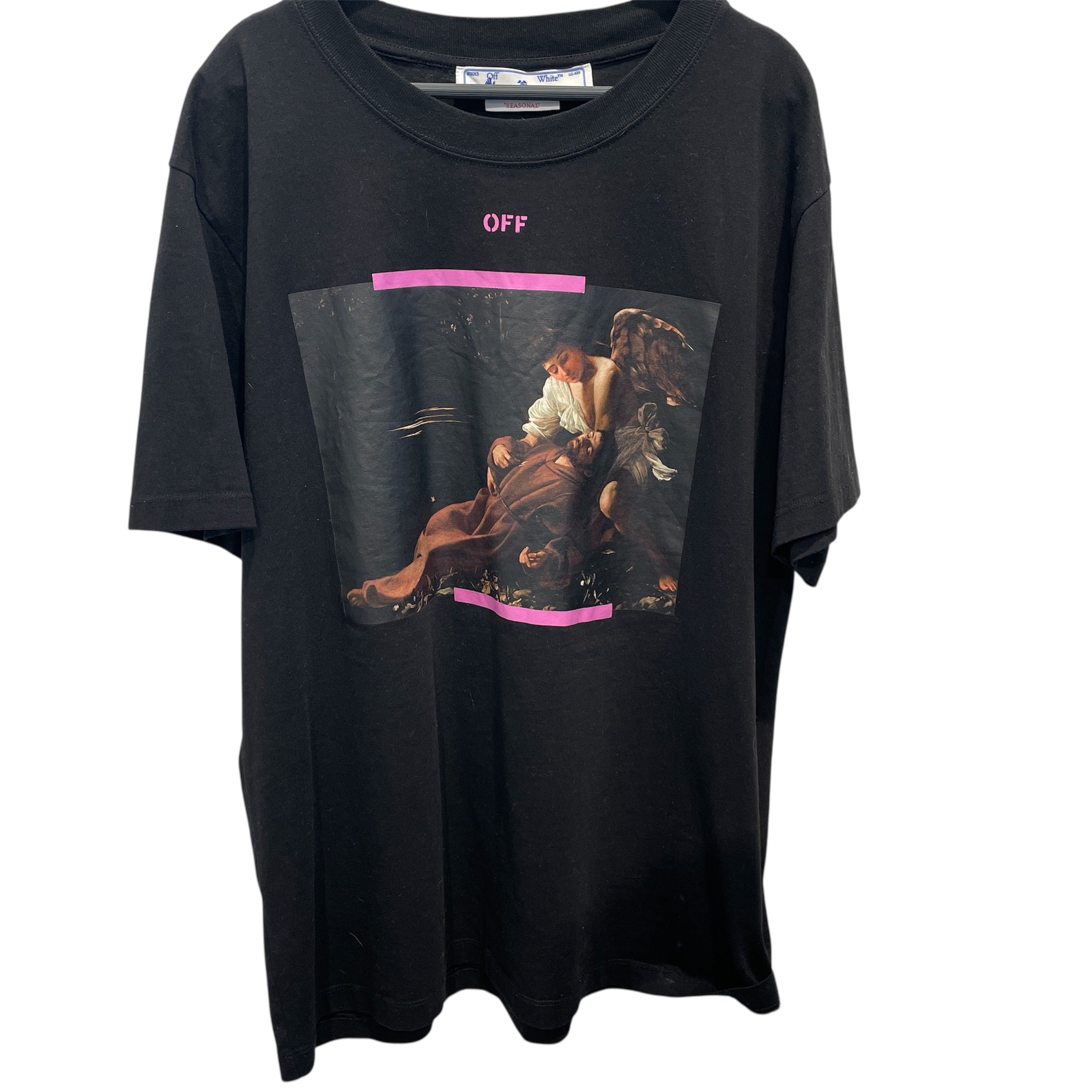 OFF-WHITE/T-Shirt/XXXL/Cotton/BLK/Graphic/2023 CARAVAGIO view 1