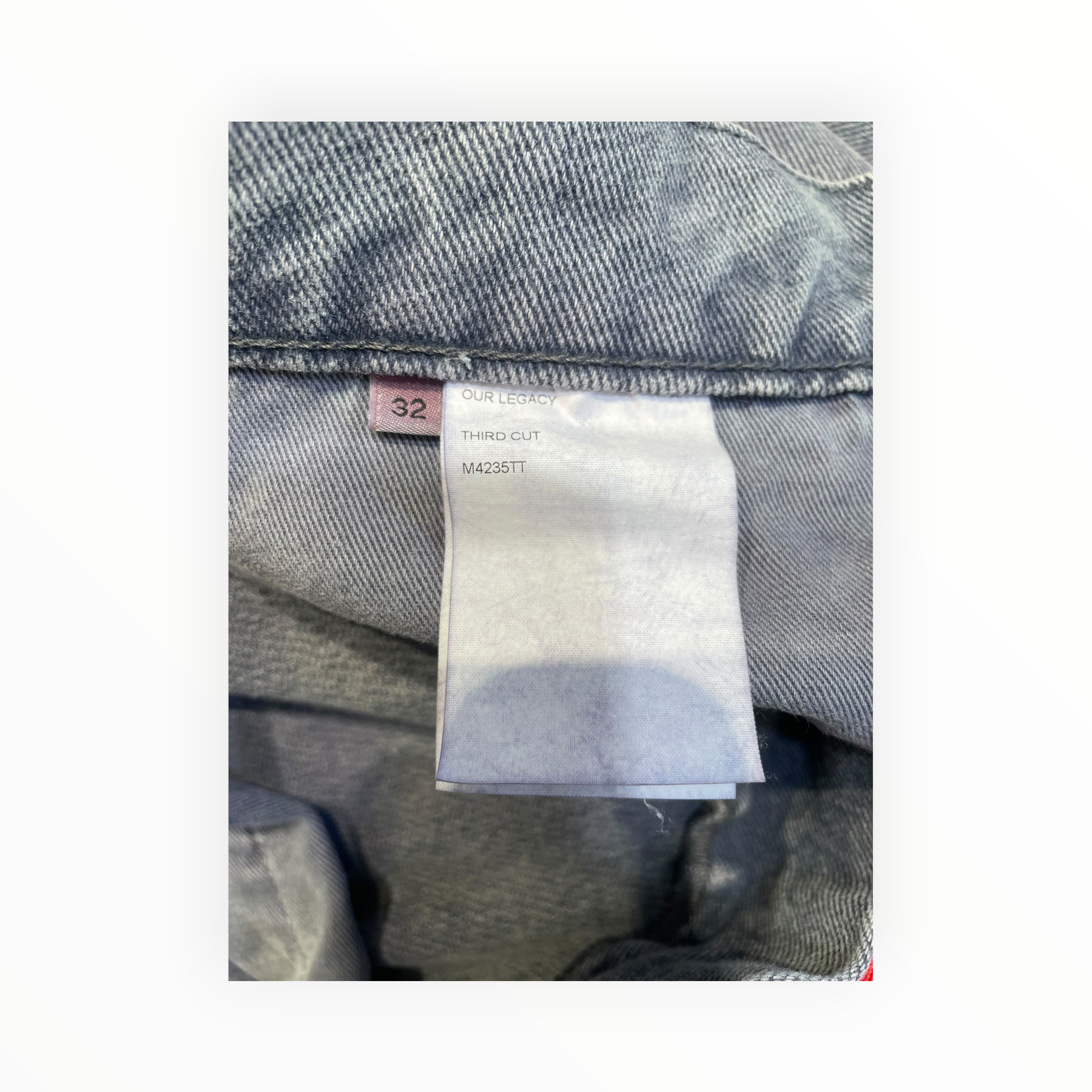 OUR LEGACY/Pants/32/Denim/IDG/WASHED PANTS view 4