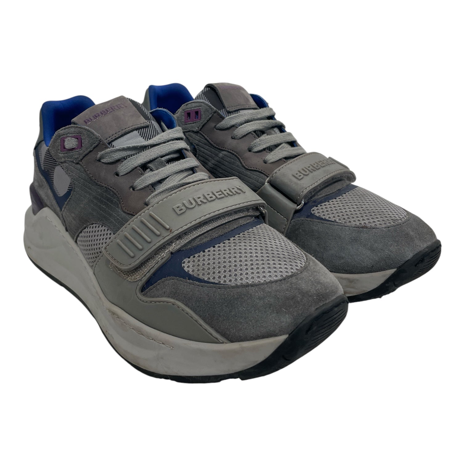 BURBERRY/Low-Sneakers/EU 43.5/Acrylic/GRY/ view 1