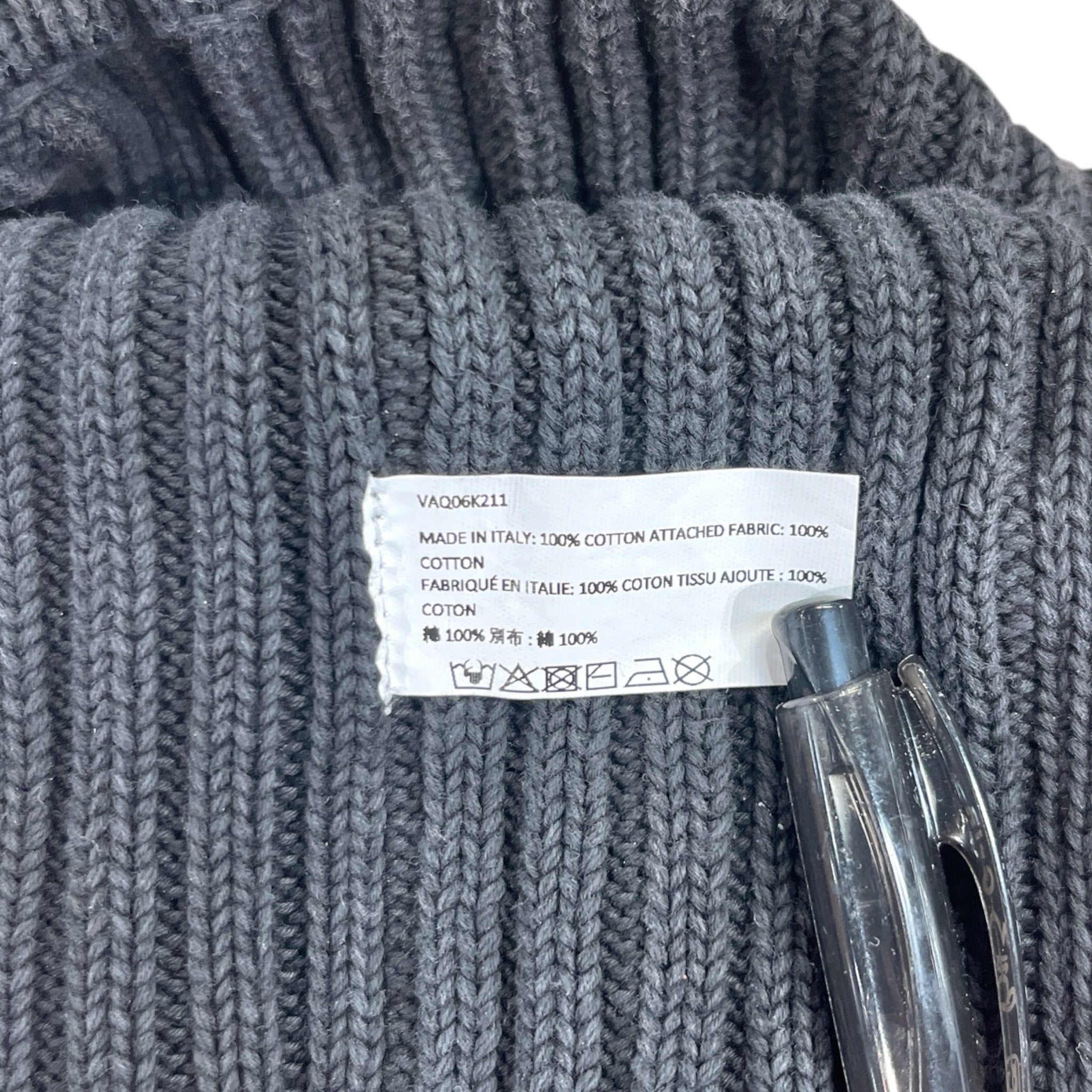 Vaquera/Headwear/OS/Cotton/BLK/ZIPPER RIBBED BALACLAVA view 4