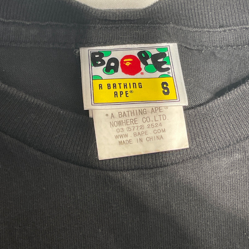 A BATHING APE/T-Shirt/S/Cotton/BLK/Graphic/parallel universe tee