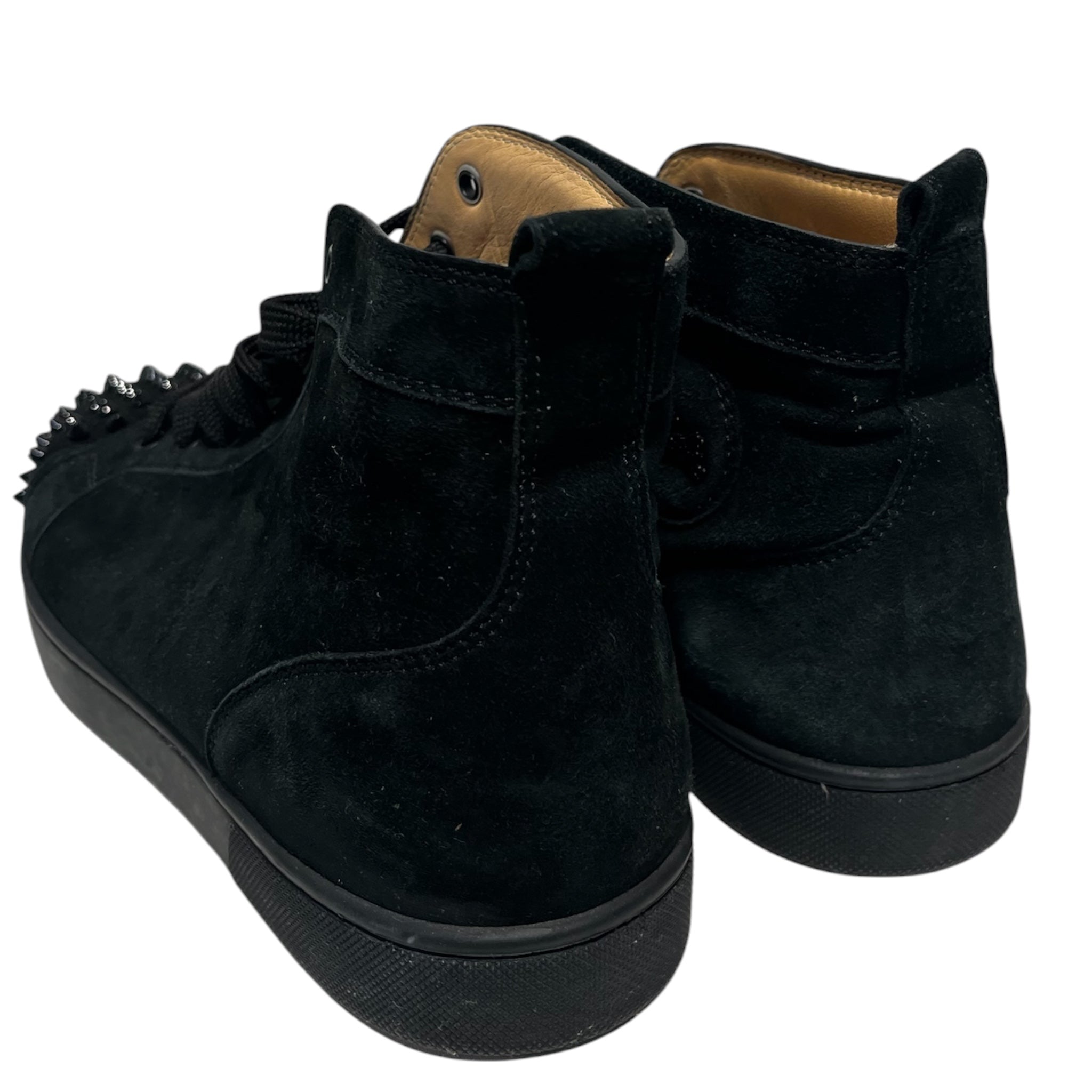Christian Louboutin/Hi-Sneakers/EU 43.5/BLK/black suede w/spikes view 2