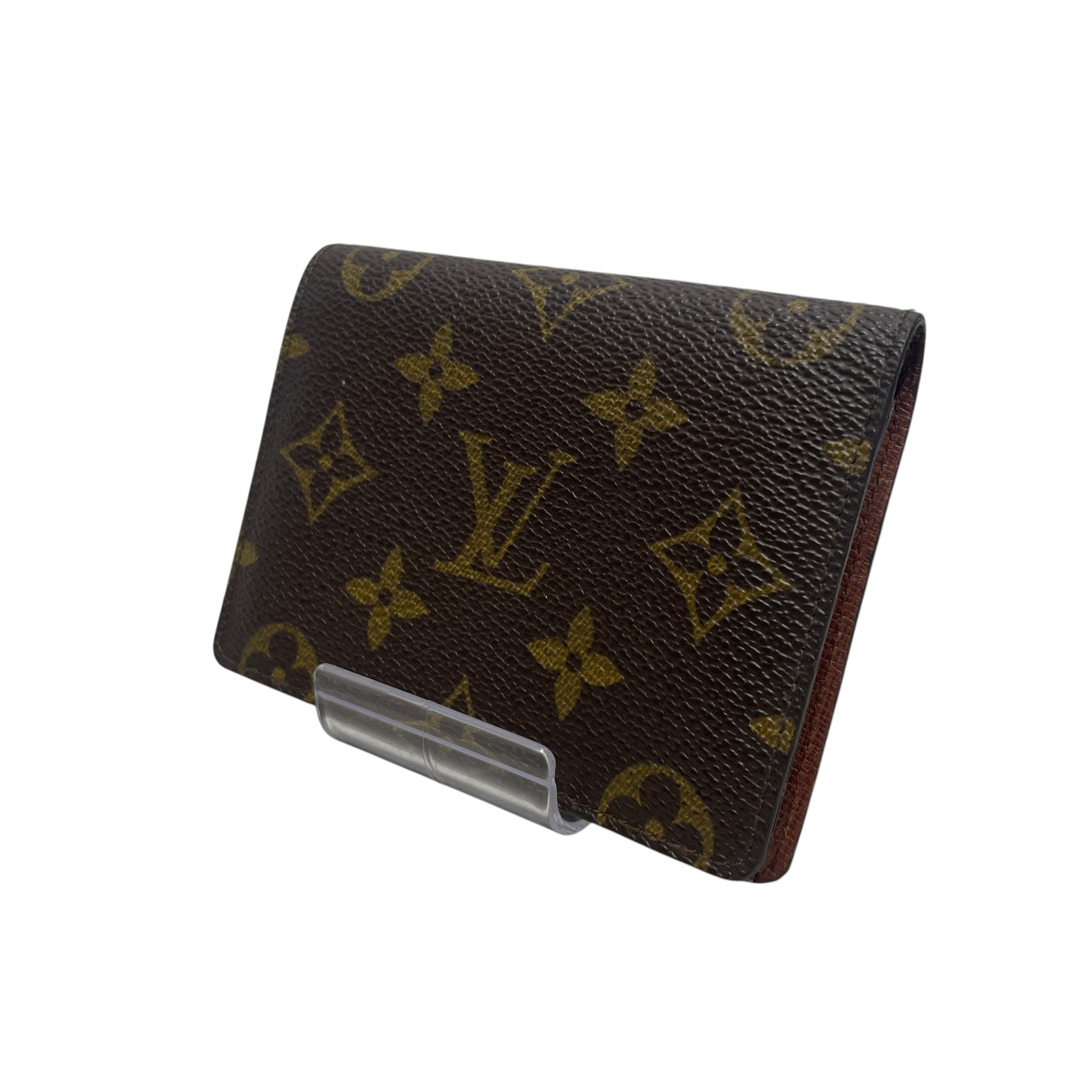 LOUIS VUITTON/Bifold Wallet/Monogram/Cotton/BRW/M's/CARD HOLDER view 1