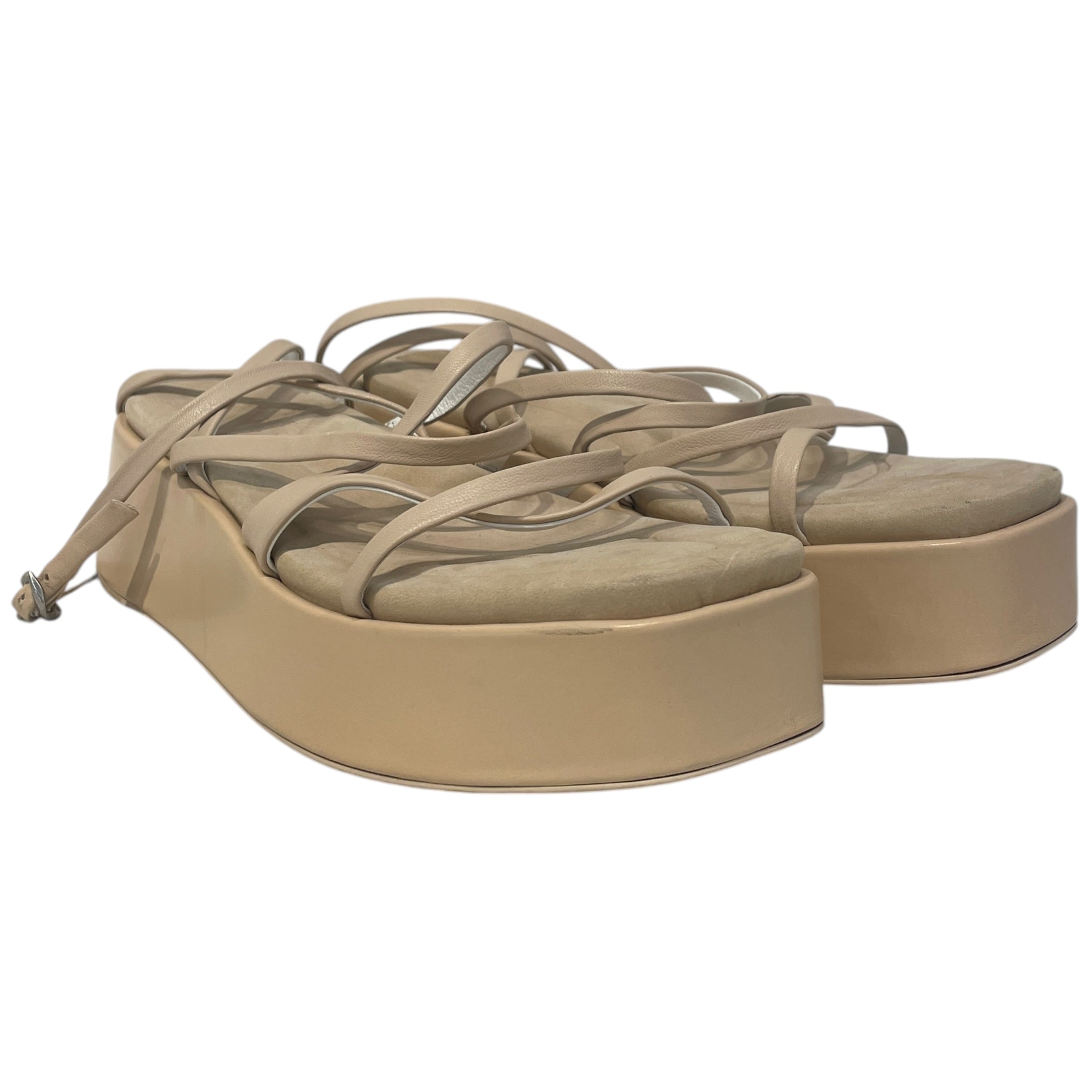 rag & bone/Sandals/EU 39/Leather/BEG/Open-Toe/Logan platform sandal view 1