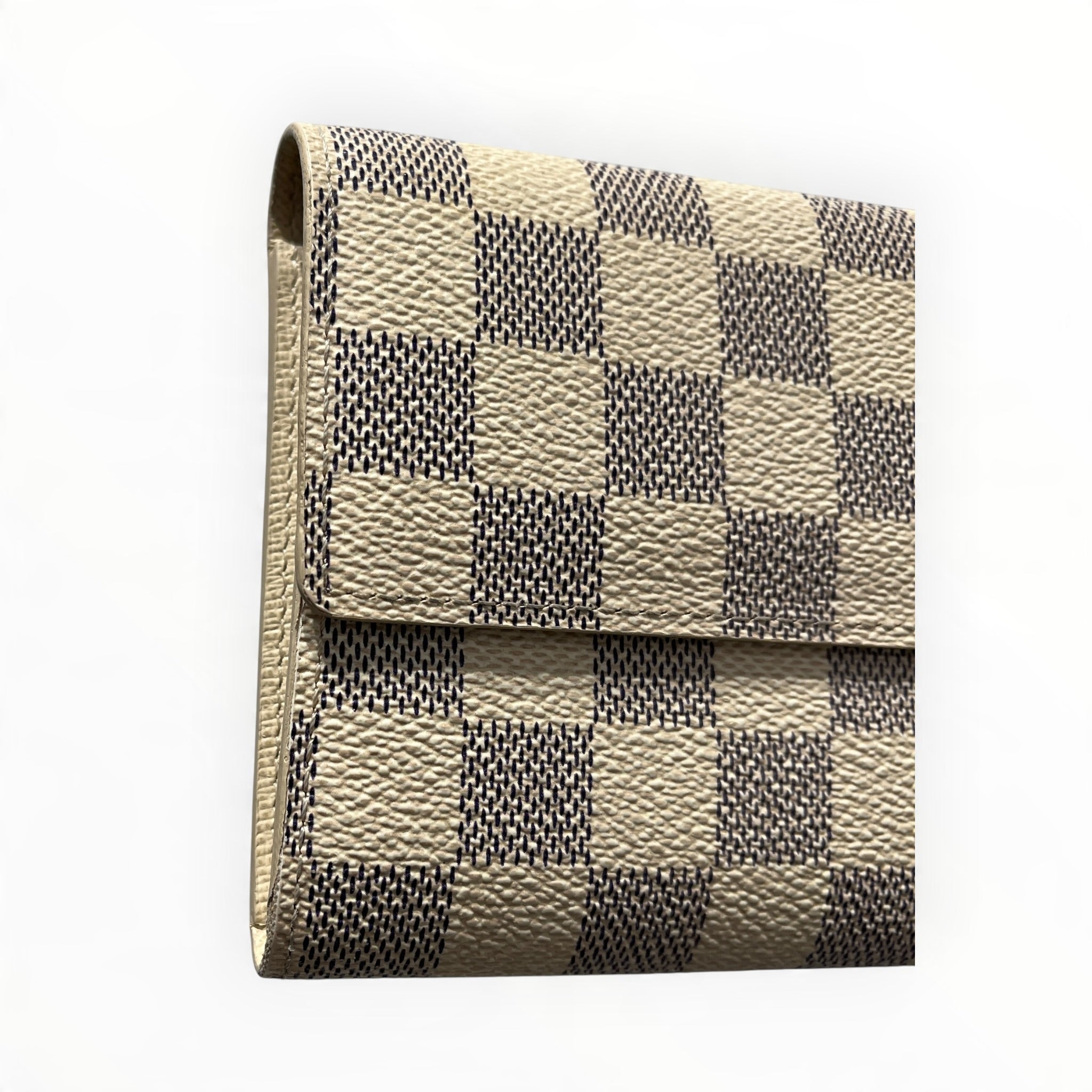 LOUIS VUITTON/Long Wallet/Leather/CRM/L's/DAMIER AZUR SARAH view 8