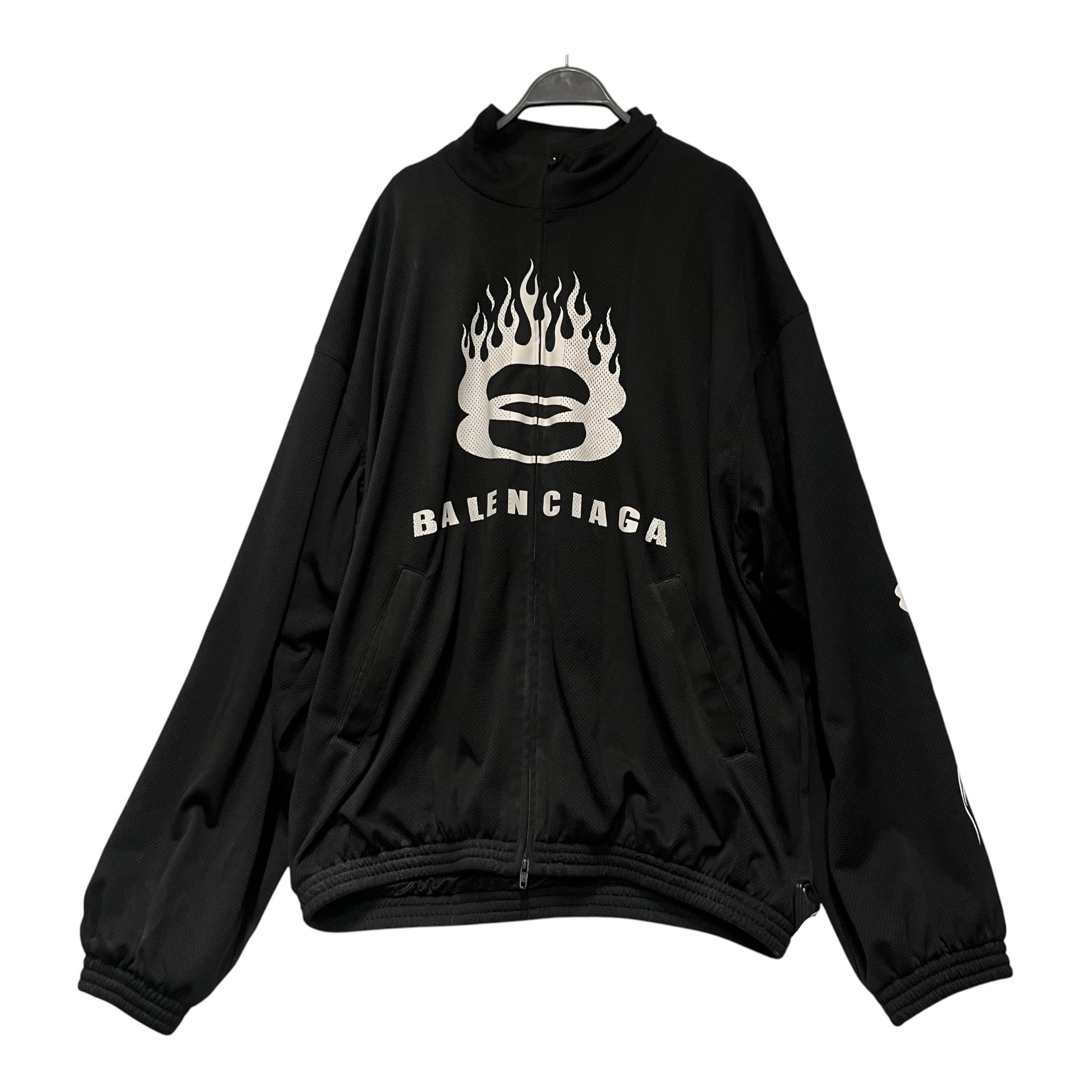BALENCIAGA/Jacket/S/Cotton/BLK/flame mesh view 1