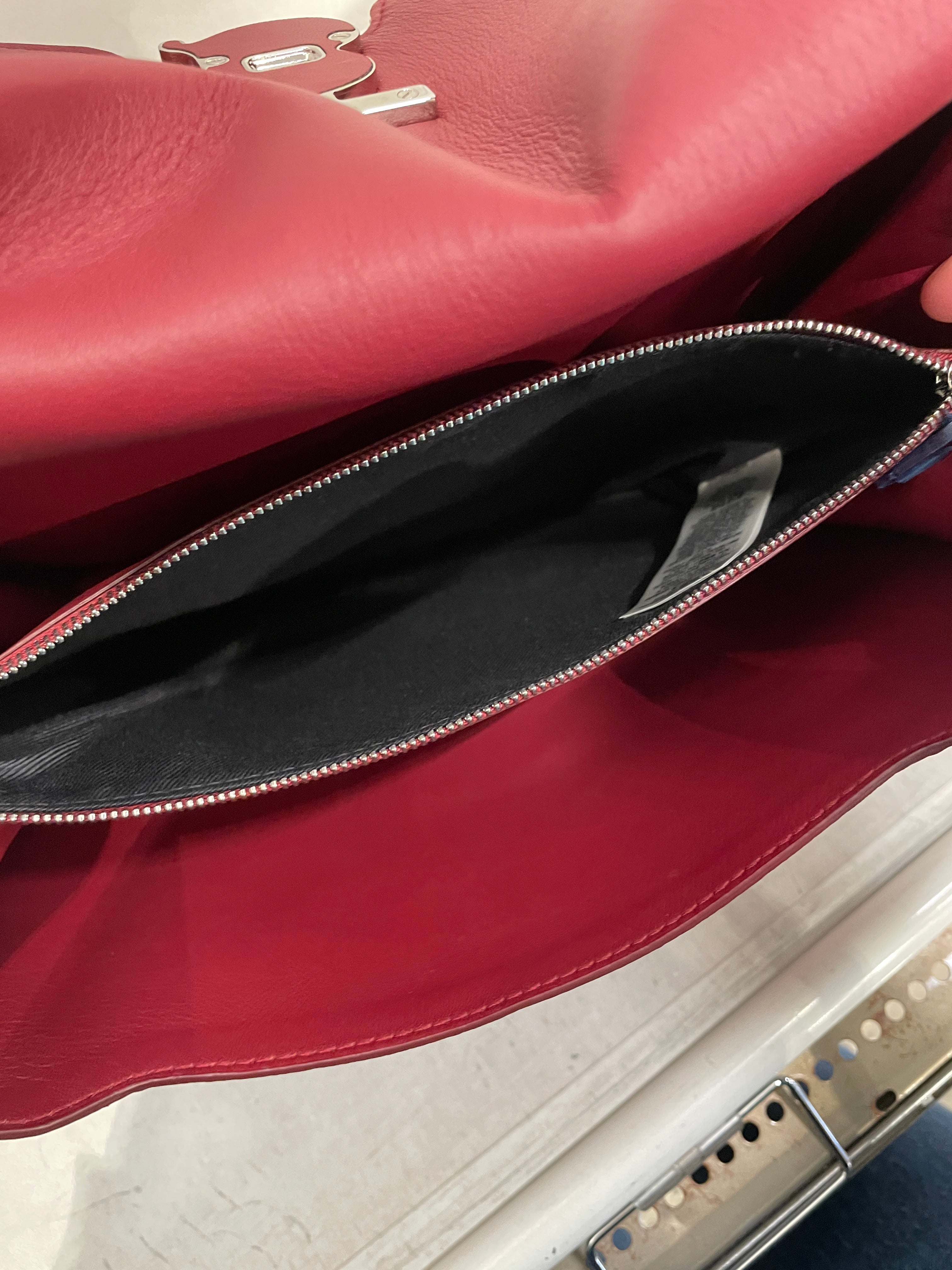 BURBERRY/Cross Body Bag/Leather/RED/TB ALICE SATCHEL view 5