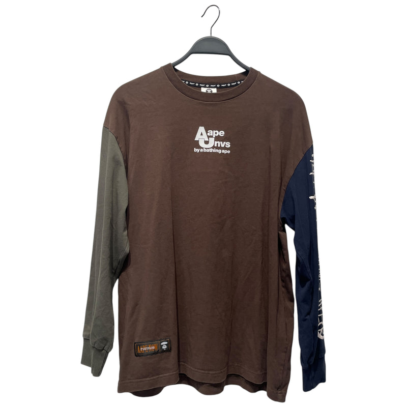 AAPE BY A BATHING APE/LS T-Shirt/M/Cotton/BRW/