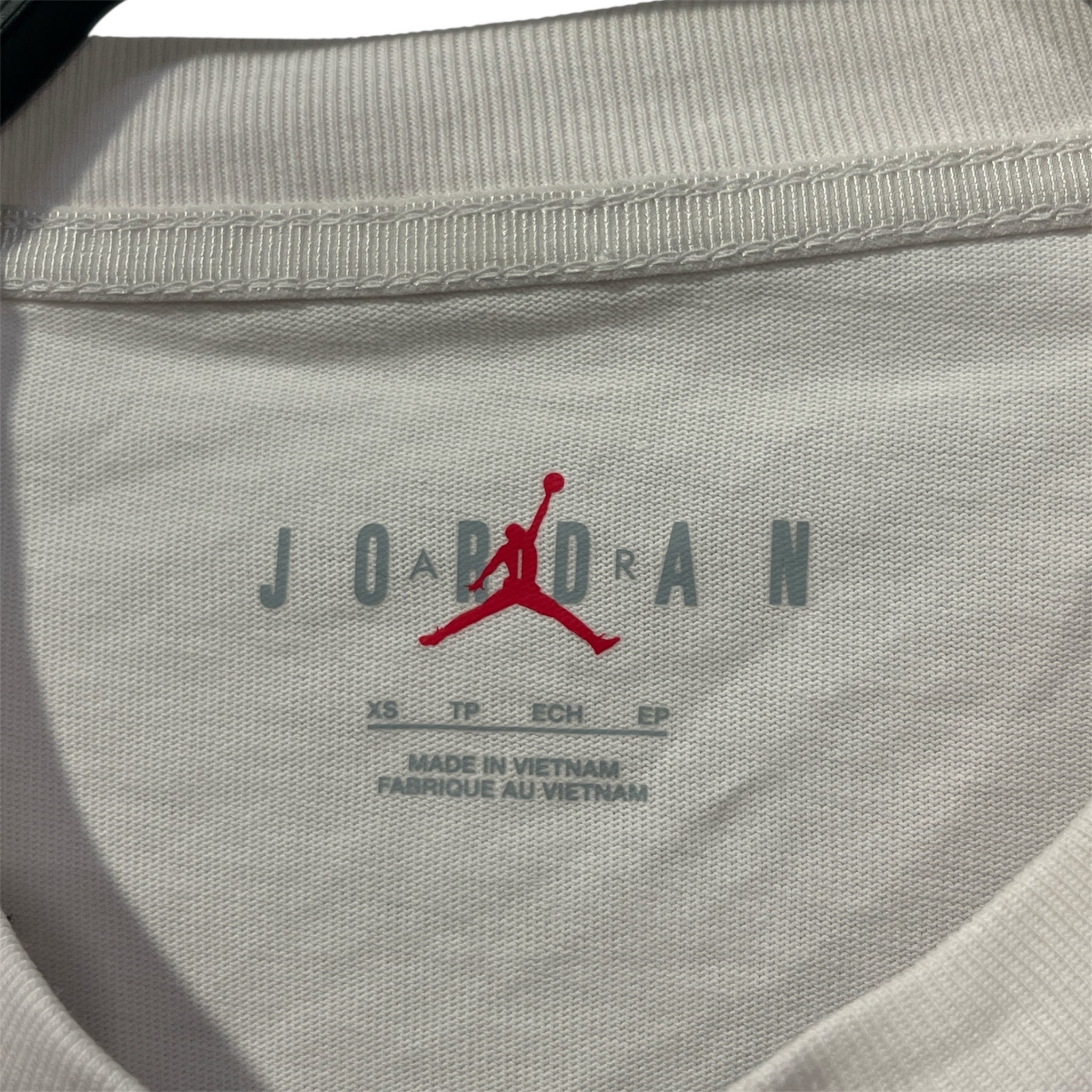JORDAN BRAND/OFF-WHITE/T-Shirt/XS/Cotton/WHT/"AIRJORDAN/OFF-WHITE" view 3