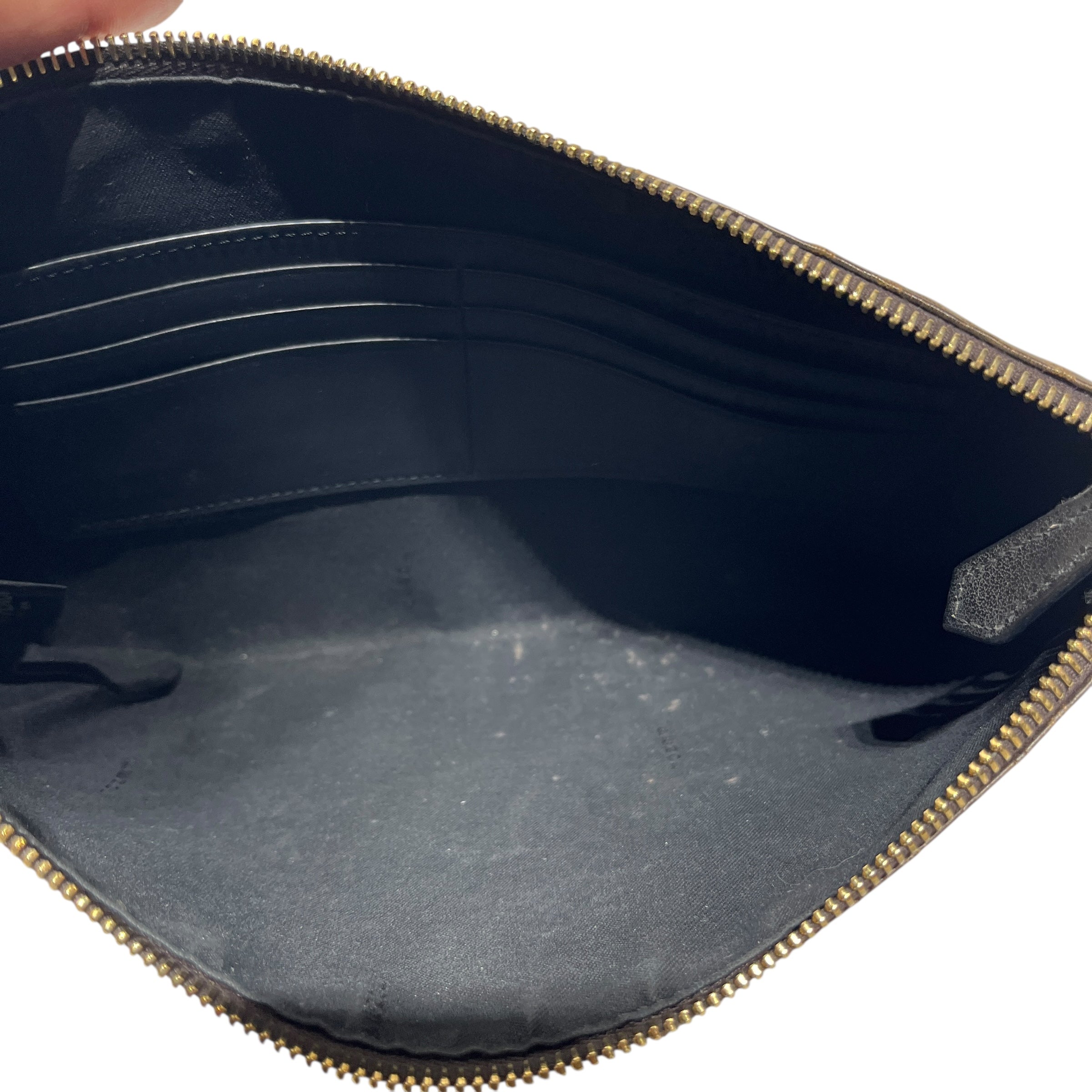 FENDI/Clutch Bag/Monogram/Leather/BRW/FF CLUTCH view 3
