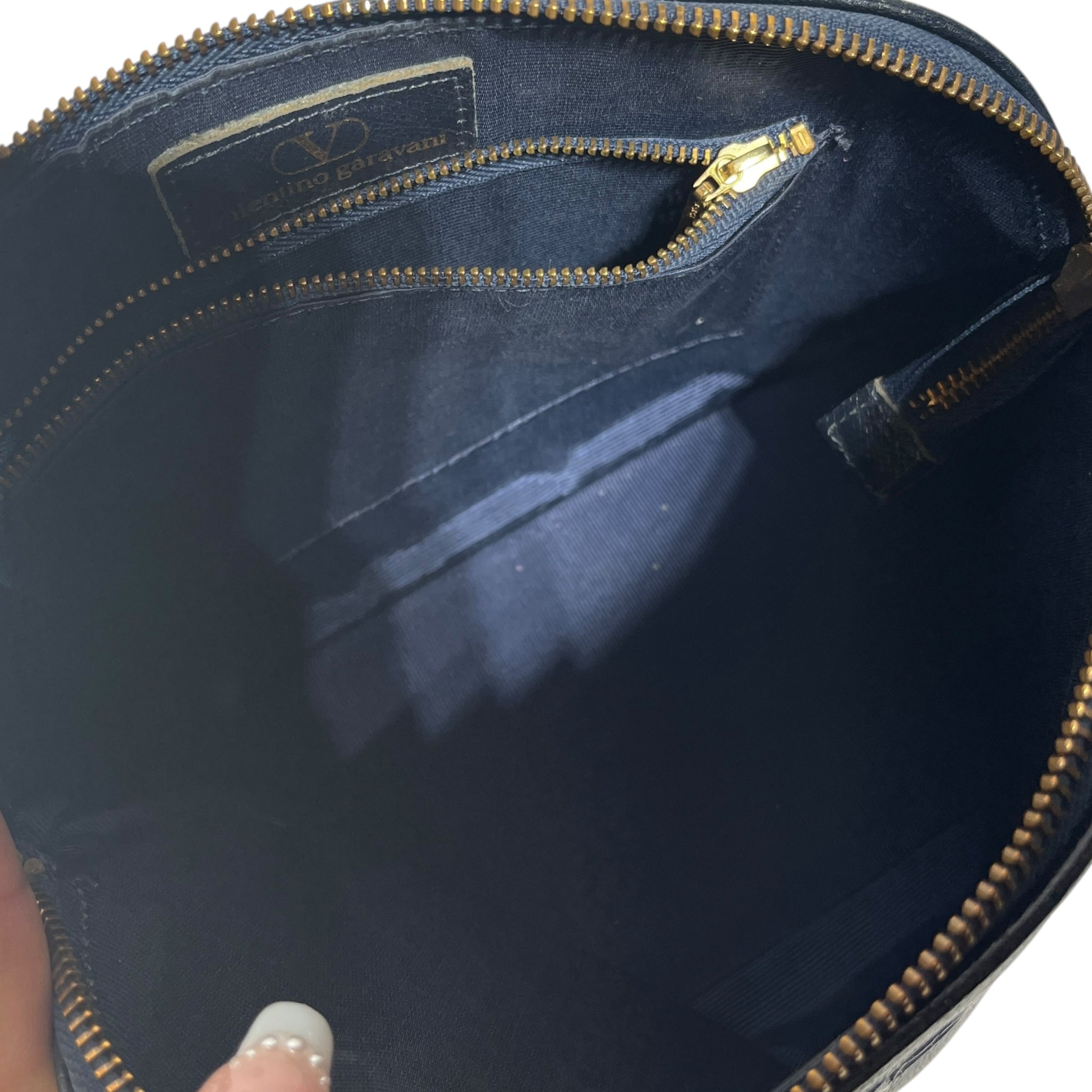 VALENTINO/Cross Body Bag/Leather/NVY/ view 4