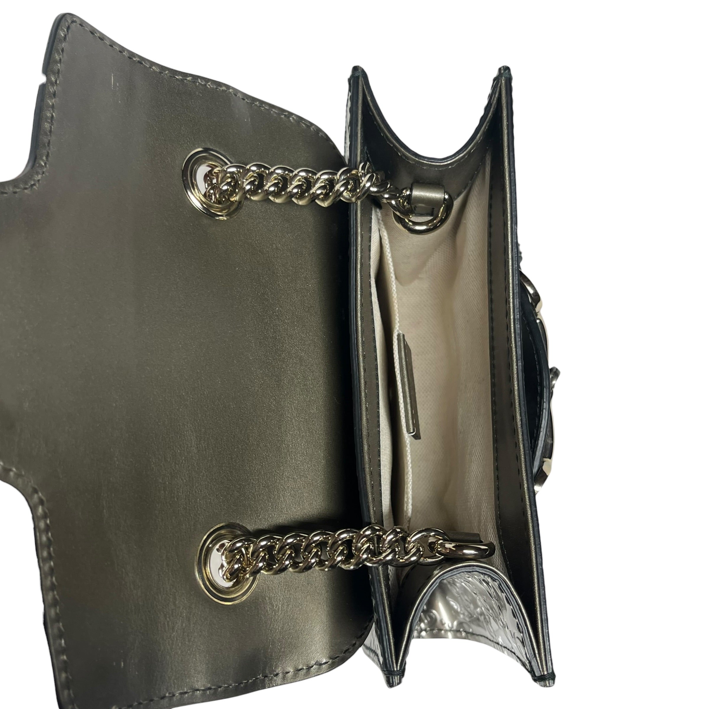 GUCCI/Hand Bag/Leather/SLV/all over print view 5