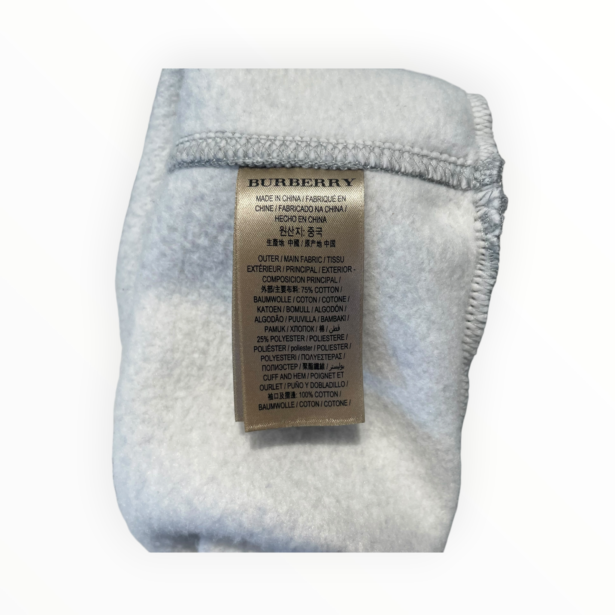 BURBERRY LONDON/Sweatshirt/M/Cotton/GRY/JUMPER view 4