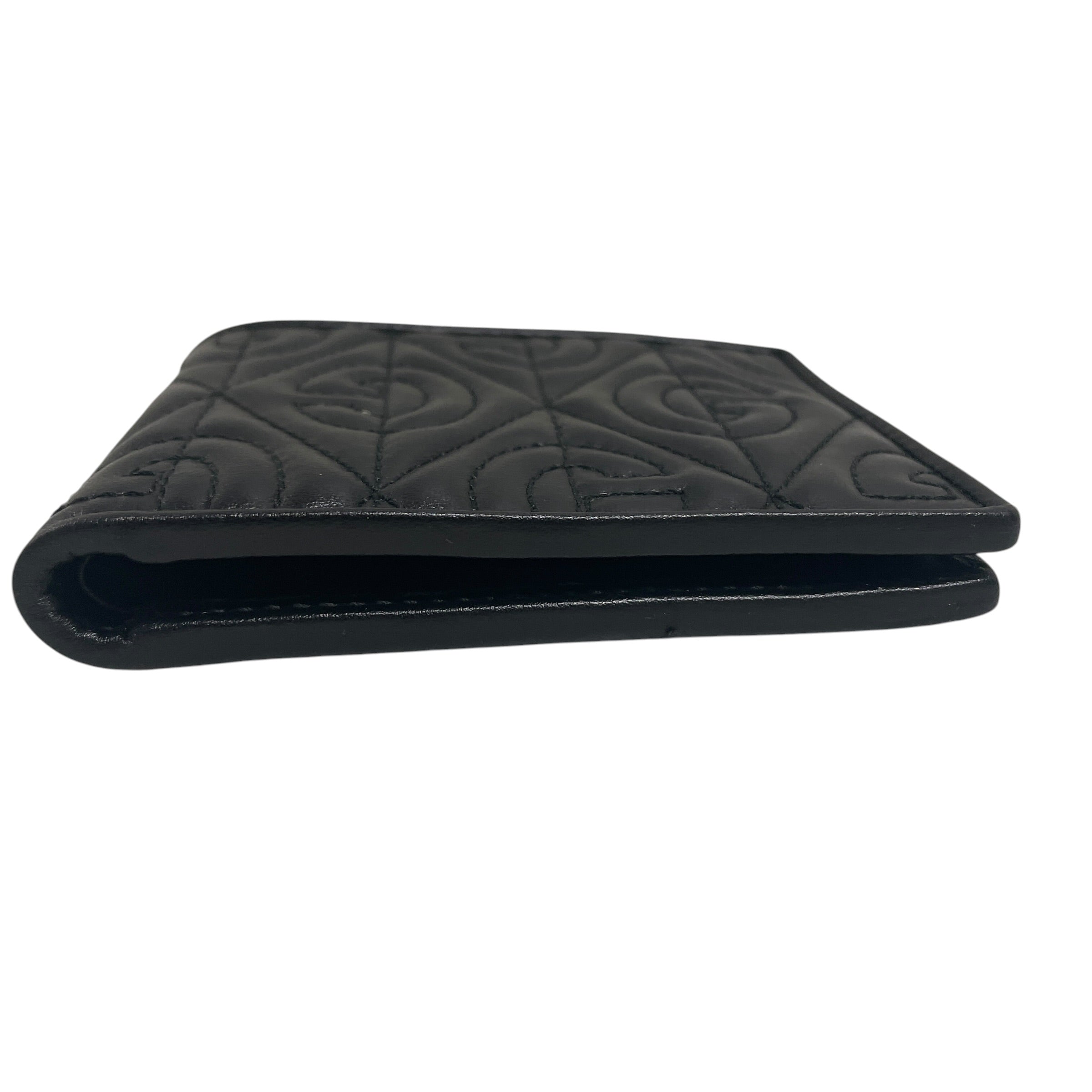 GUCCI/Bifold Wallet/Leather/BLK/M's/8xx6ww7 view 3