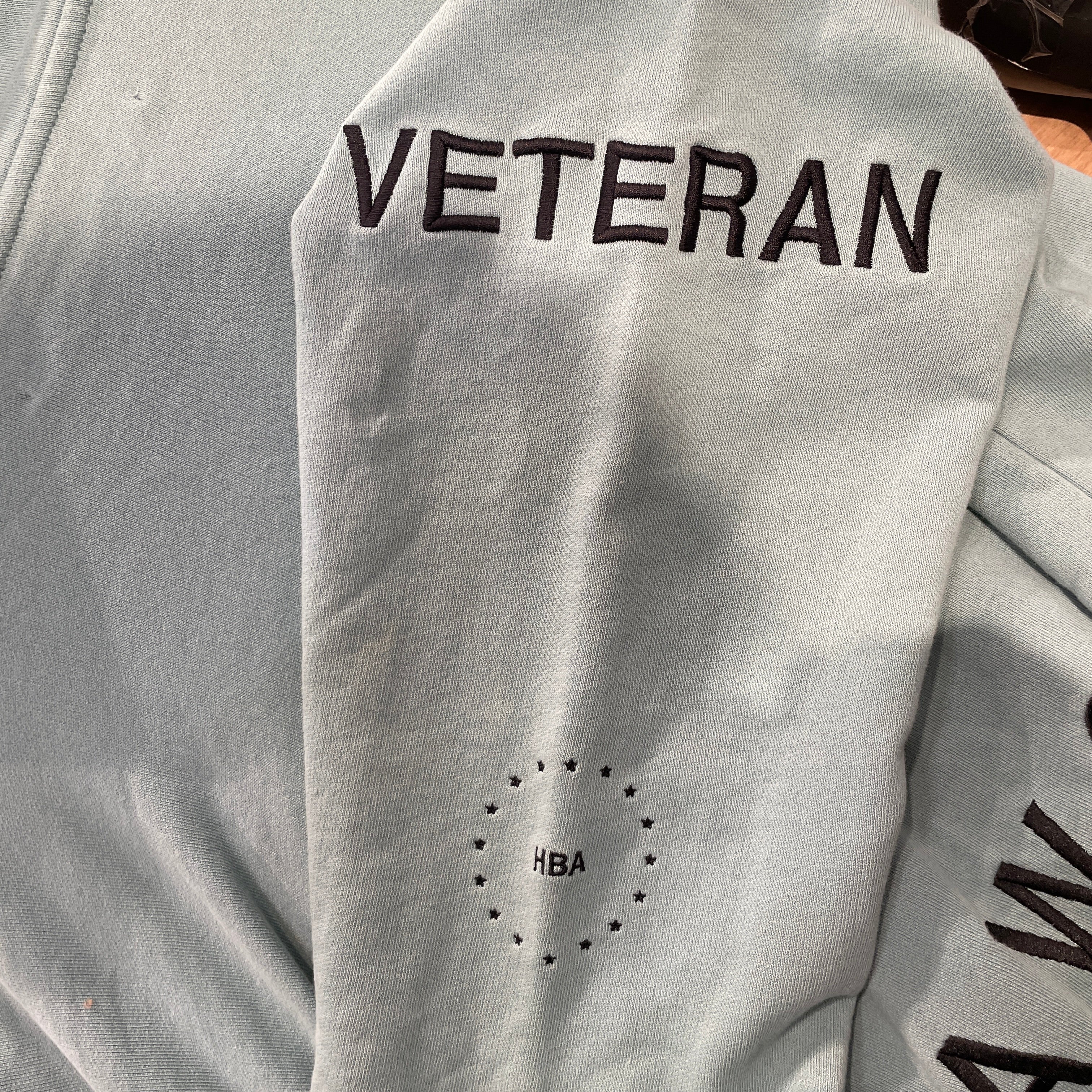 HOOD BY AIR./Hoodie/M/Cotton/BLU/TEAL AWOL VETERAN HOODIE view 5