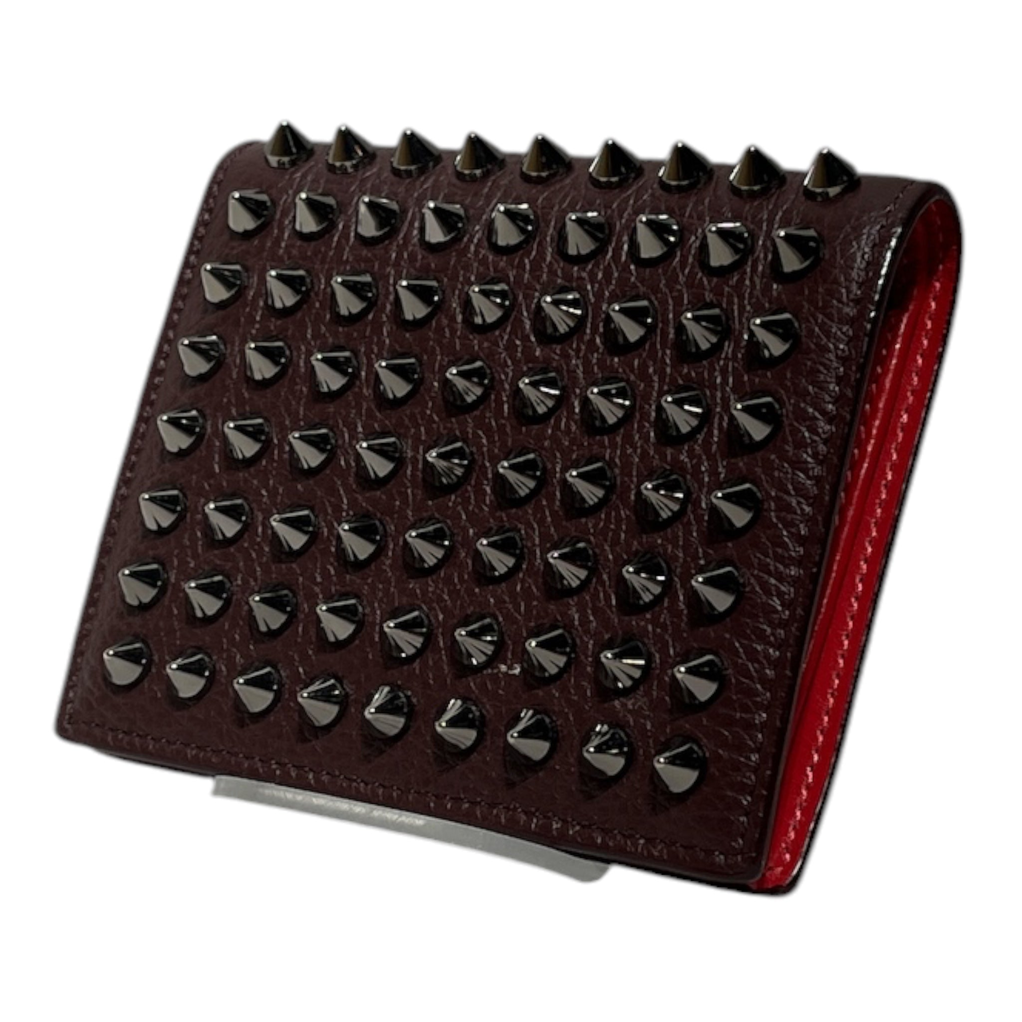 Christian Louboutin/Bifold Wallet/Leather/BRD/M's/STUDDED WALLET view 1
