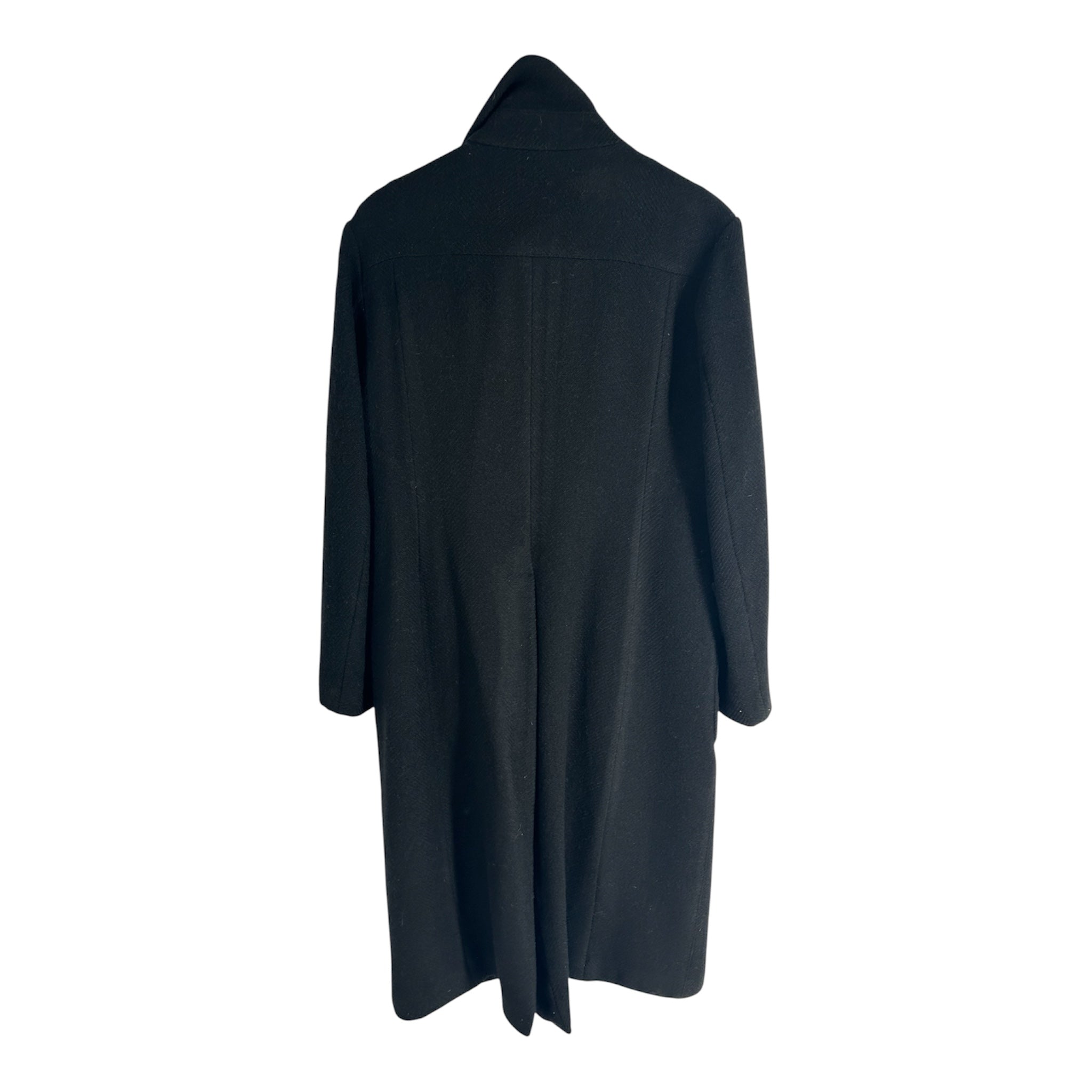 DRIES VAN NOTEN/Coat/50/Wool/BLK/ASYMMETRICAL ZIP view 2
