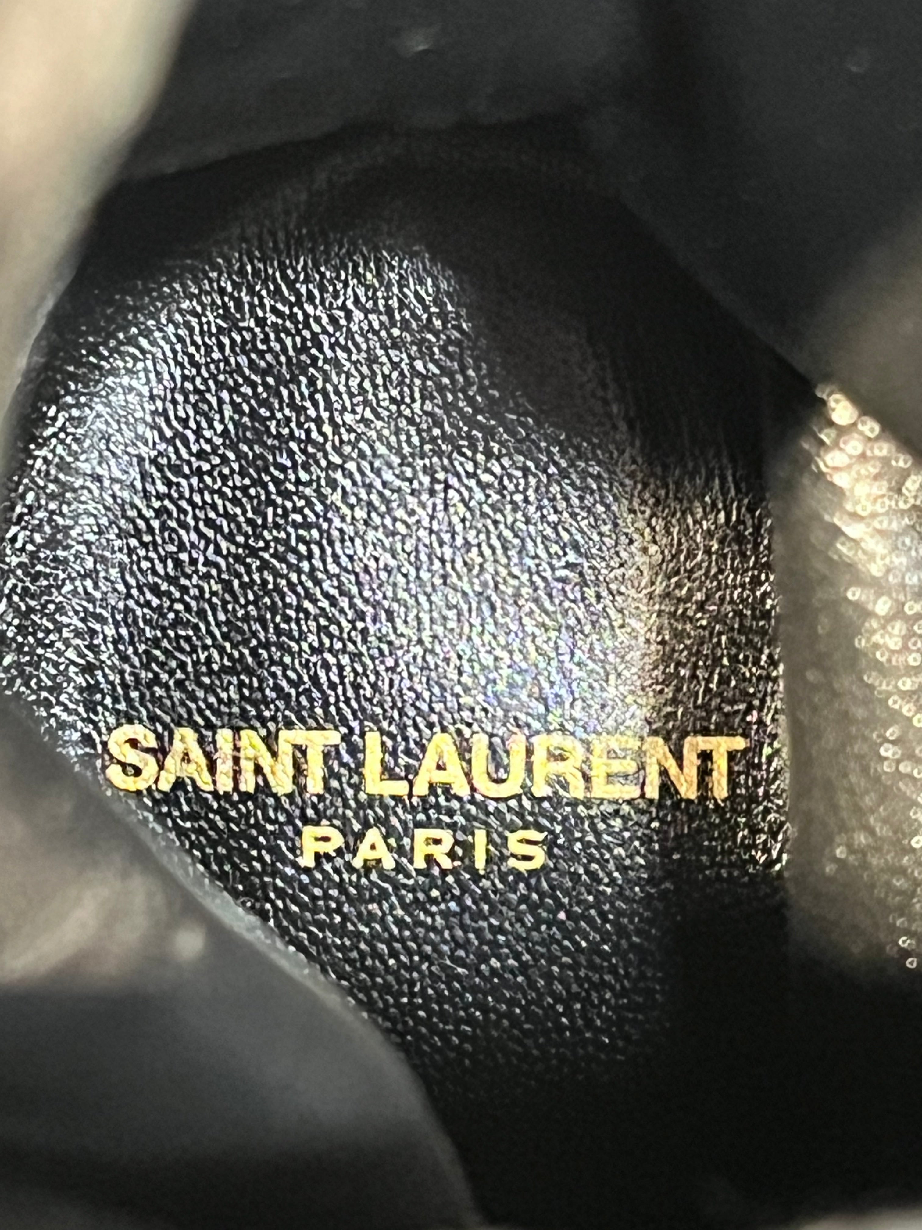 SAINT LAURENT/Heels/EU 42/Leather/BLK/PIUMA view 4