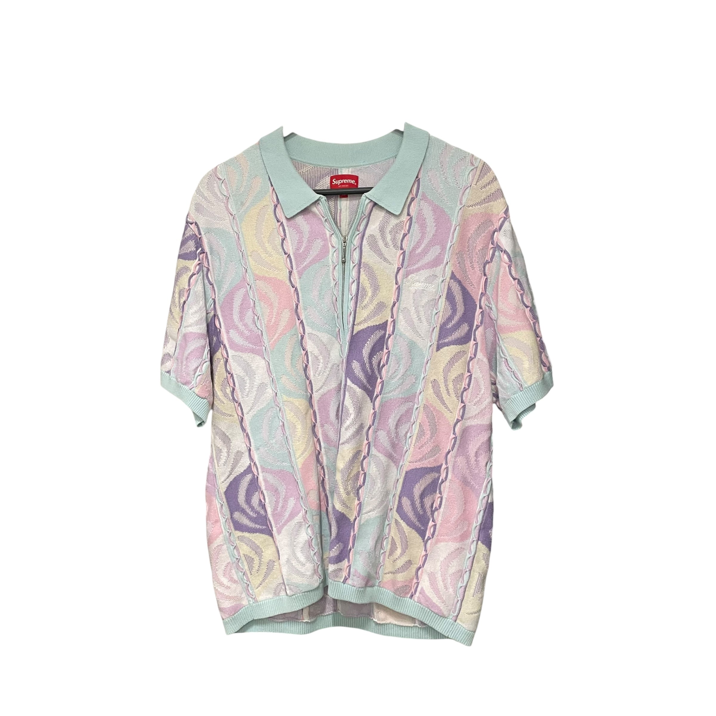 Supreme/T-Shirt/XL/Cotton/PNK/All Over Print/ALL OVER EMBROIDER PINK/PURPLE view 1