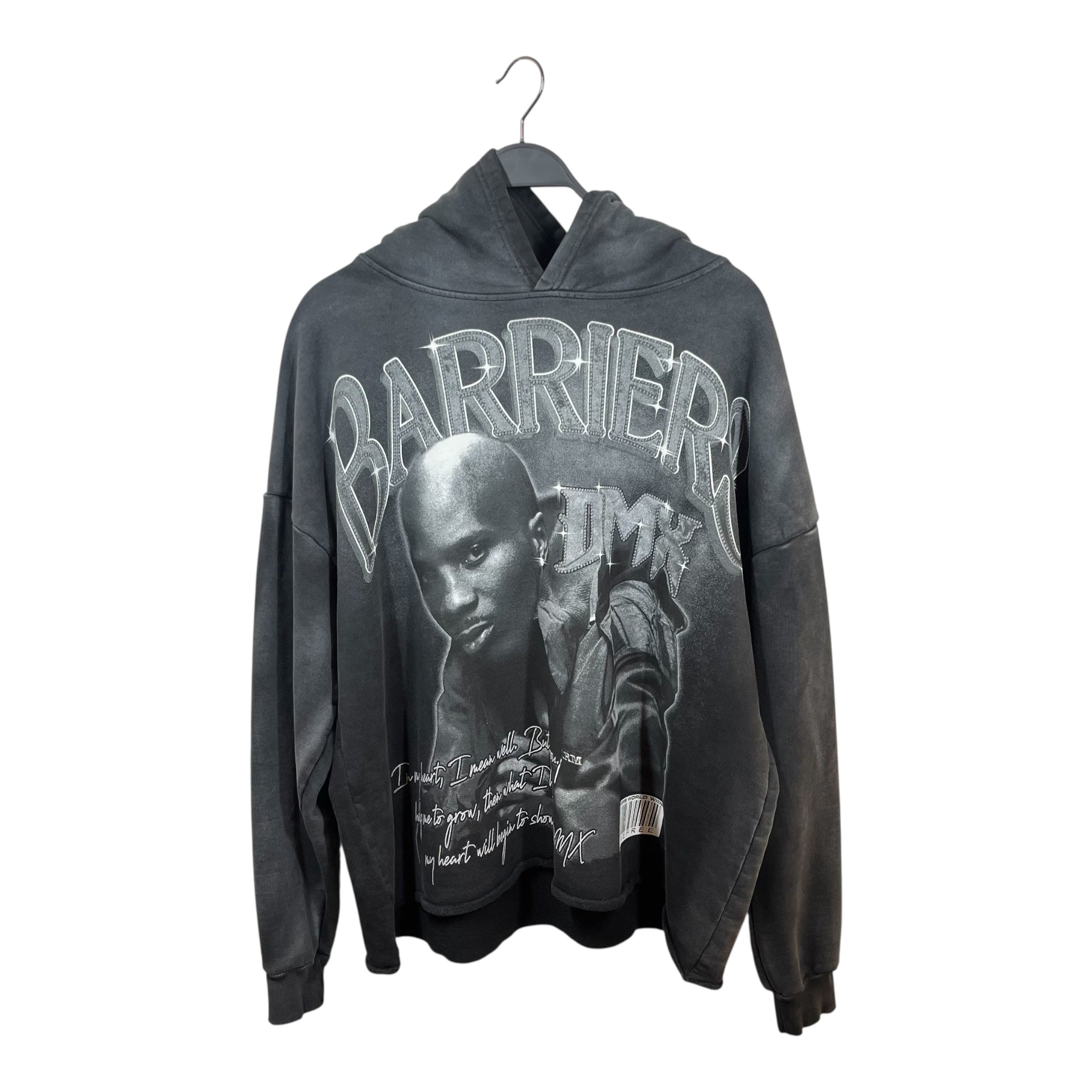 BARRIERS/Hoodie/L/Cotton/GRY/DMX view 1