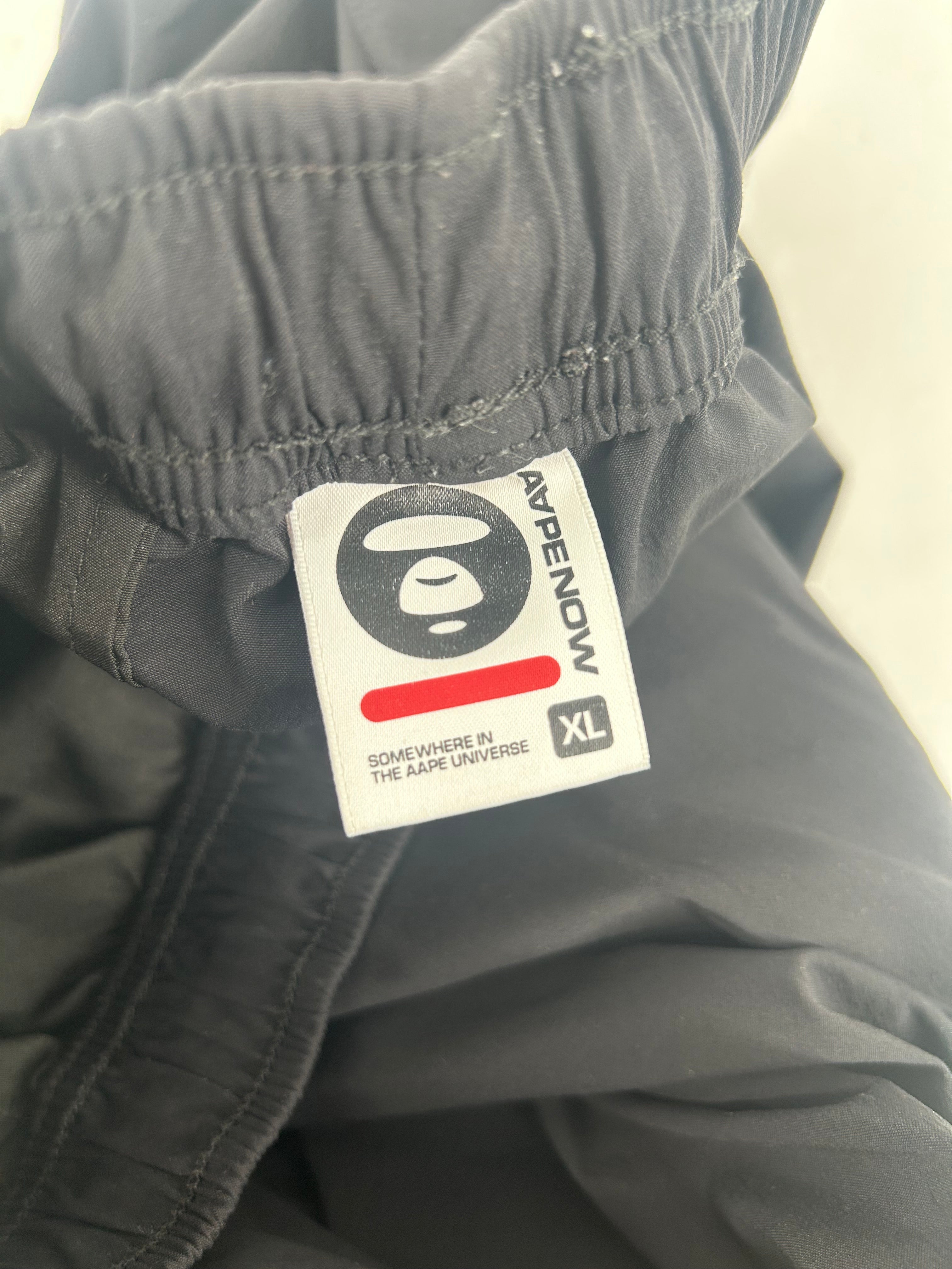 AAPE BY A BATHING APE/Straight Pants/XL/Nylon/BLK/AAPE NOW SWEATS view 3