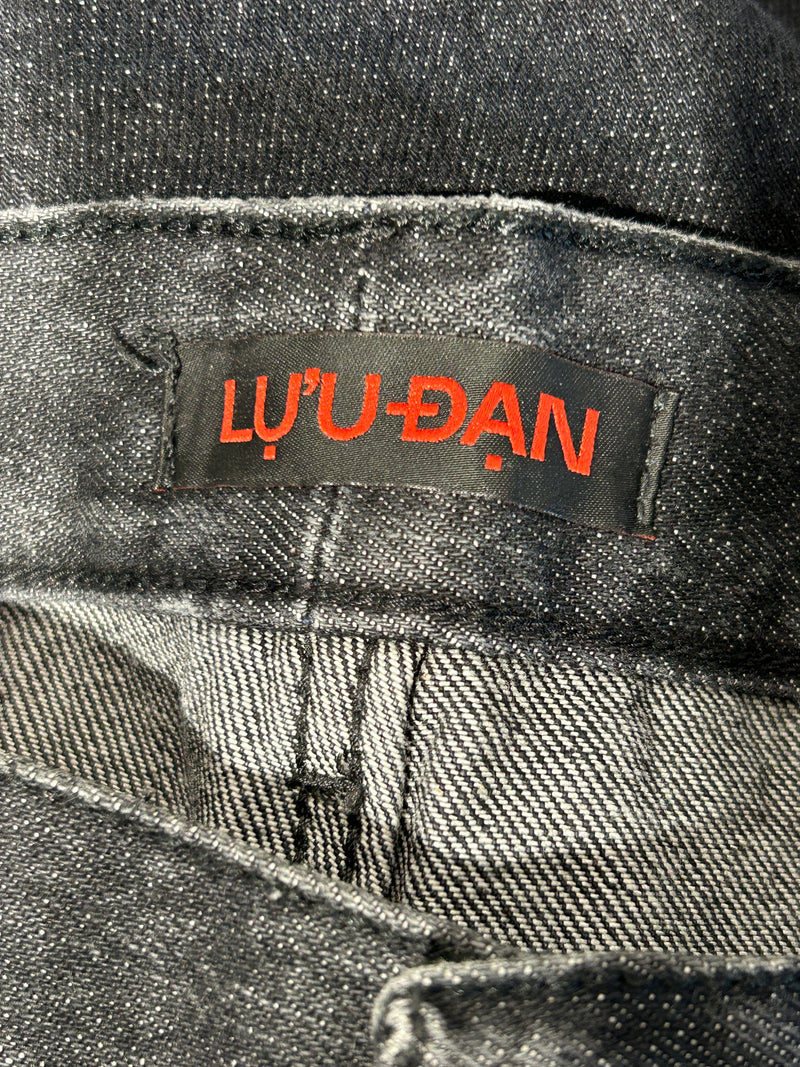 Luu Dan/Pants/30/Denim/BLK/Double Layer Jeans
