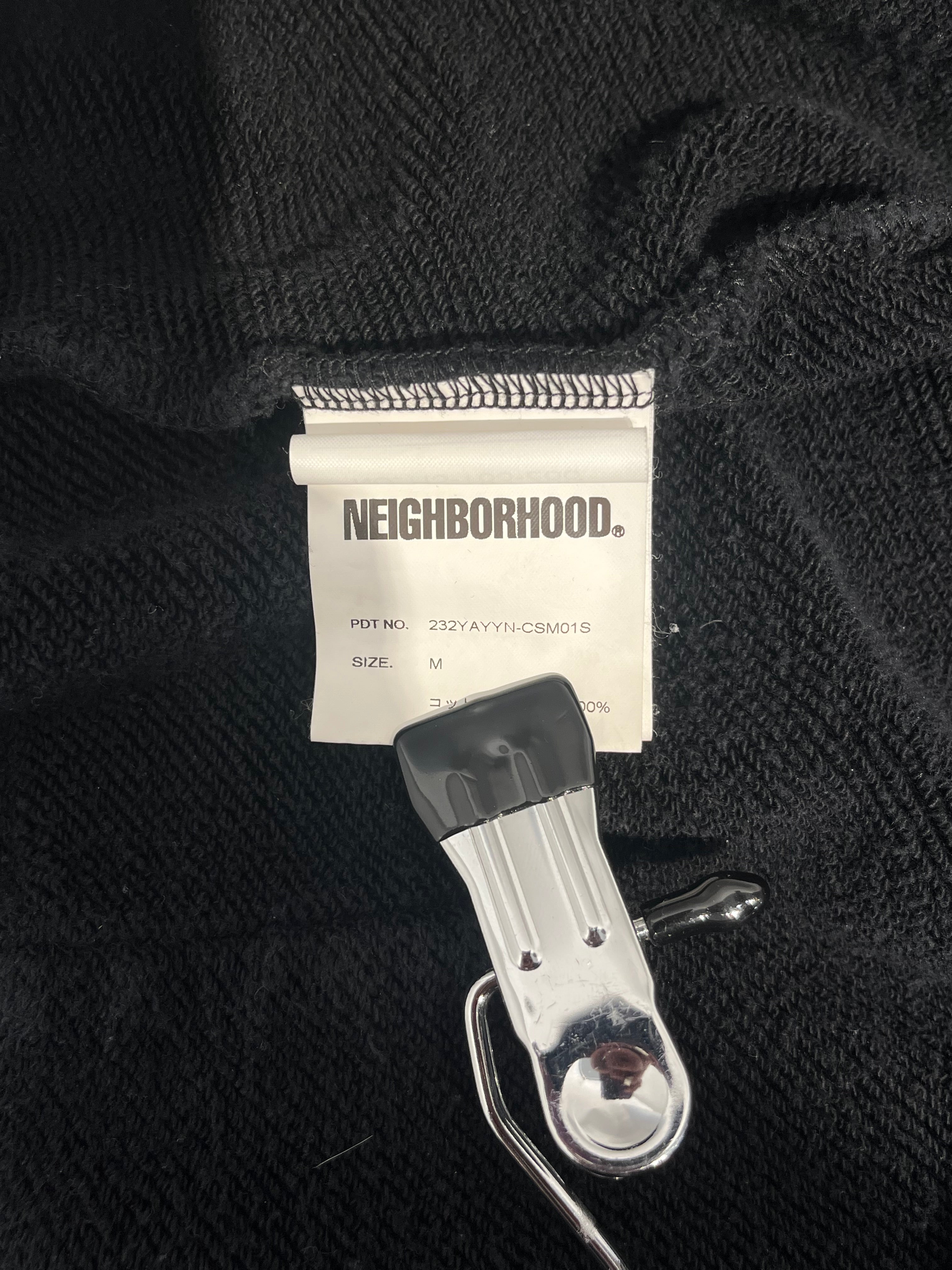 YOHJI YAMAMOTO/NEIGHBORHOOD/Hoodie/M/Cotton/BLK/SPRING/SUMMER view 4