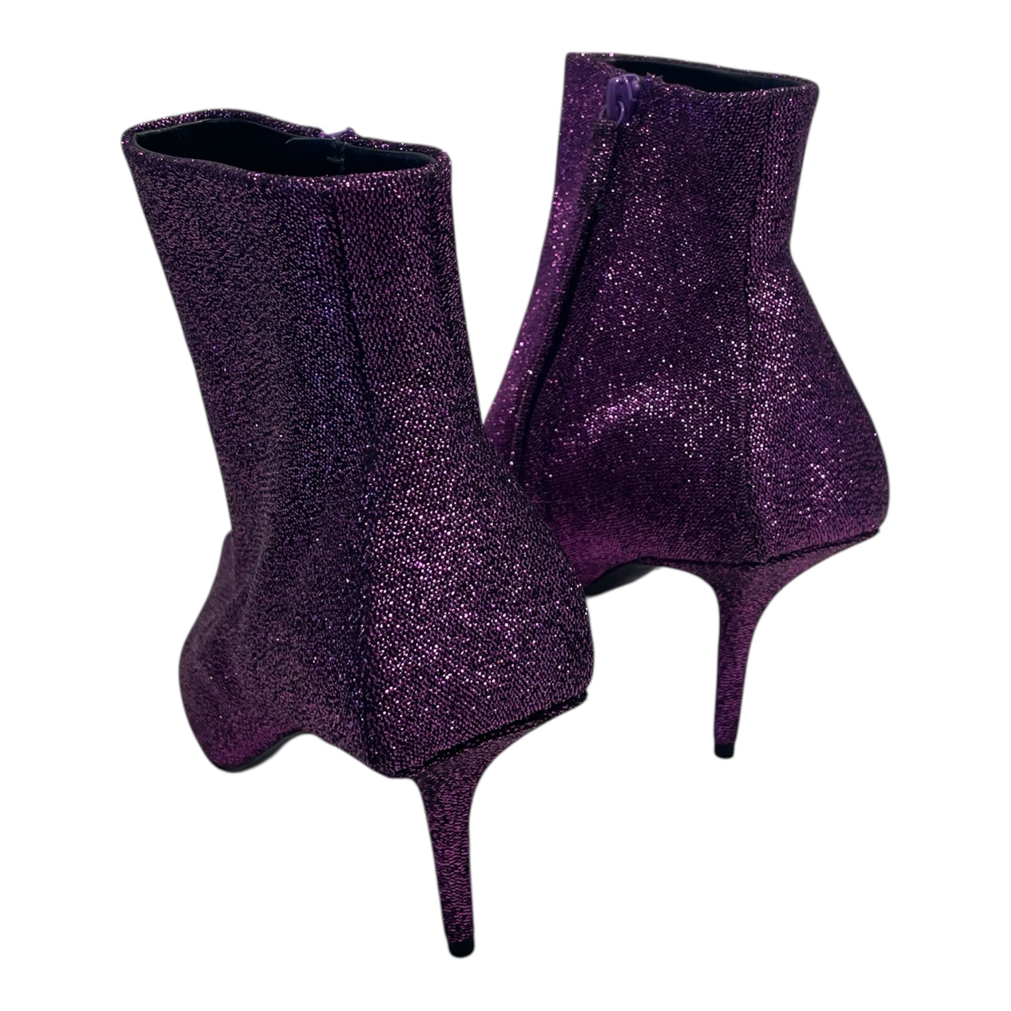 BALENCIAGA/Heels/US 7/PPL/KNIFE GLITTER METALLIC view 2