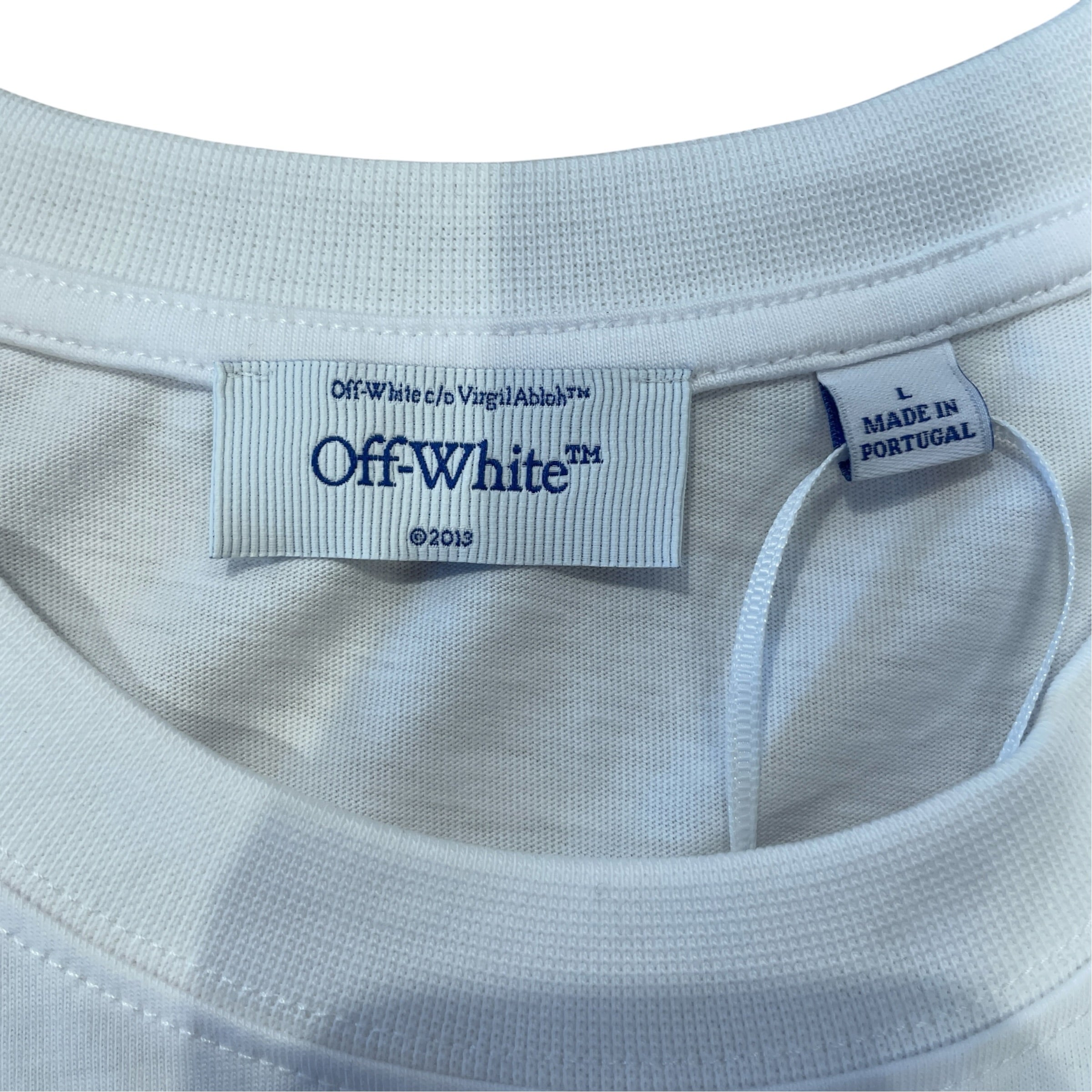OFF-WHITE/T-Shirt/L/Cotton/WHT/OFF WHITE SPRAY ARROW view 3