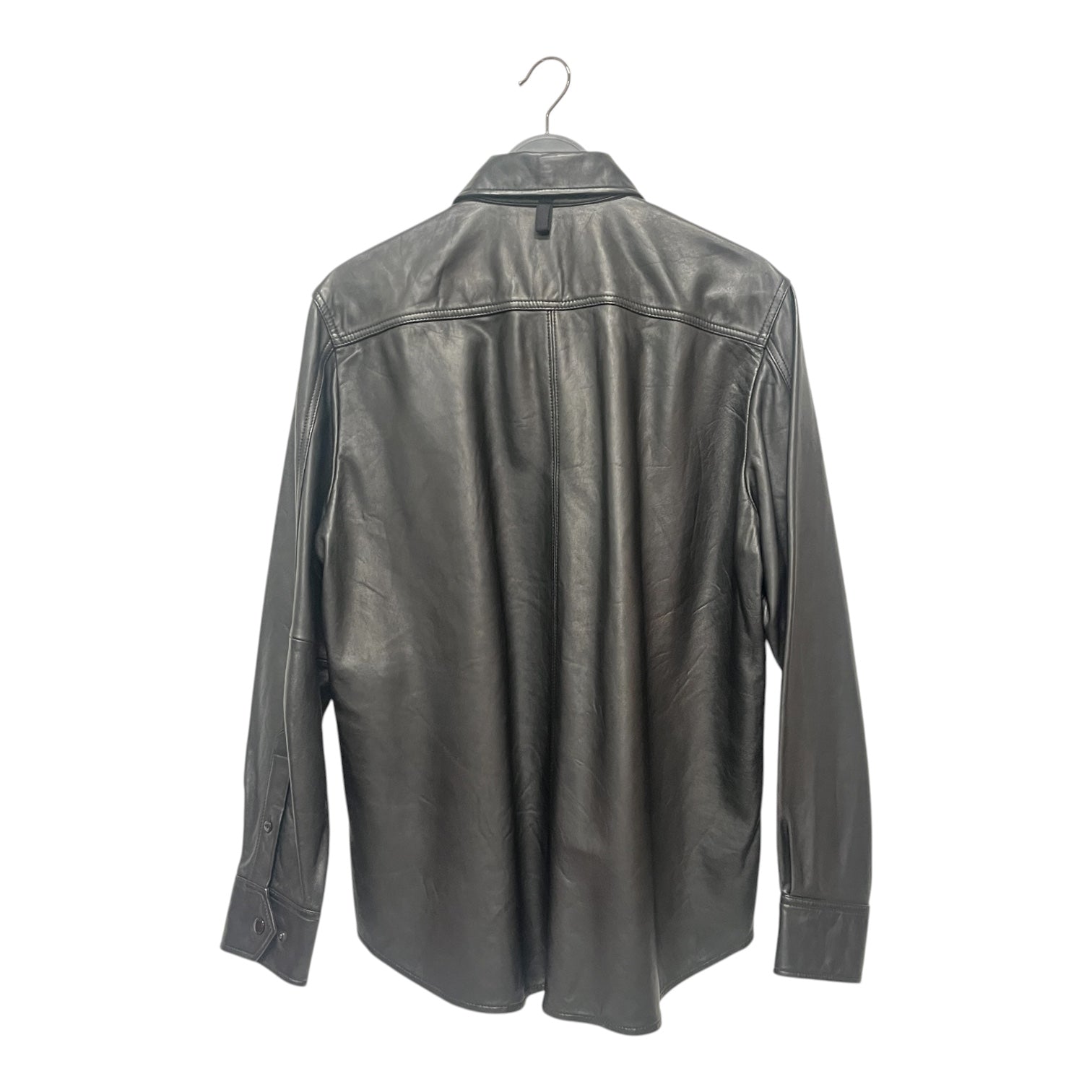 rag & bone/Leather Jkt/S/Sheepskin/BLK/LEATHER BUTTON UP view 2