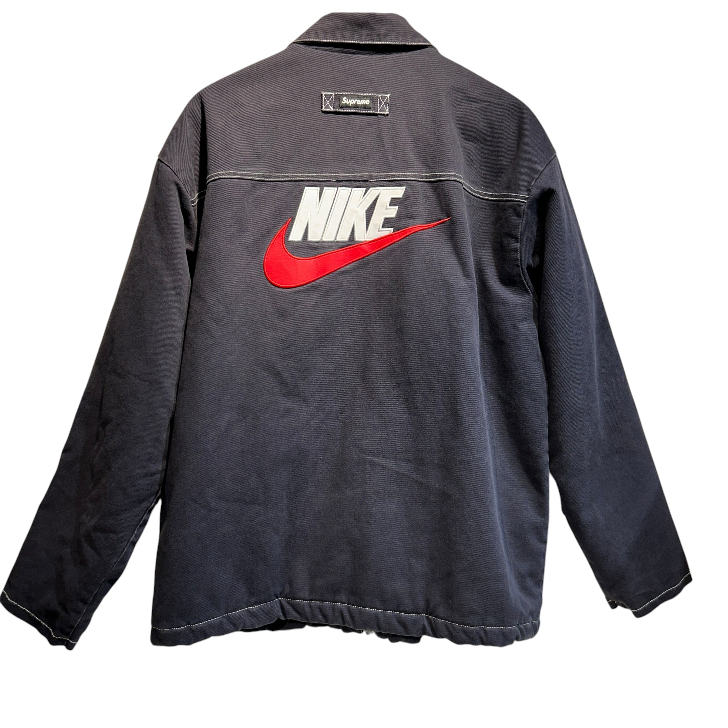 Supreme/NIKE/Quilted Jkt/L/Cotton/BLK/contrast stitch work jkt view 3