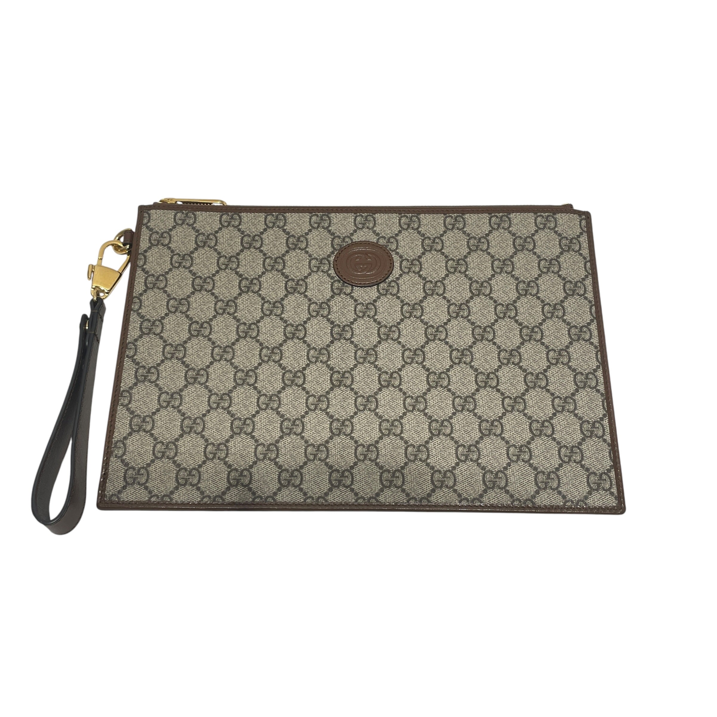GUCCI/Hand Bag/Acrylic/BRW/GUCCI GG CLUTCH SUPREME BAG view 1
