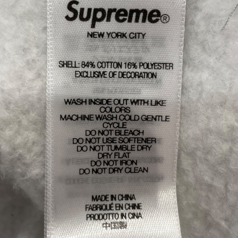Supreme/MARITHE FRANCOIS GIRBAUD/Zip Up Hoodie/XL/Cotton/GRY/VELCRO LOGO