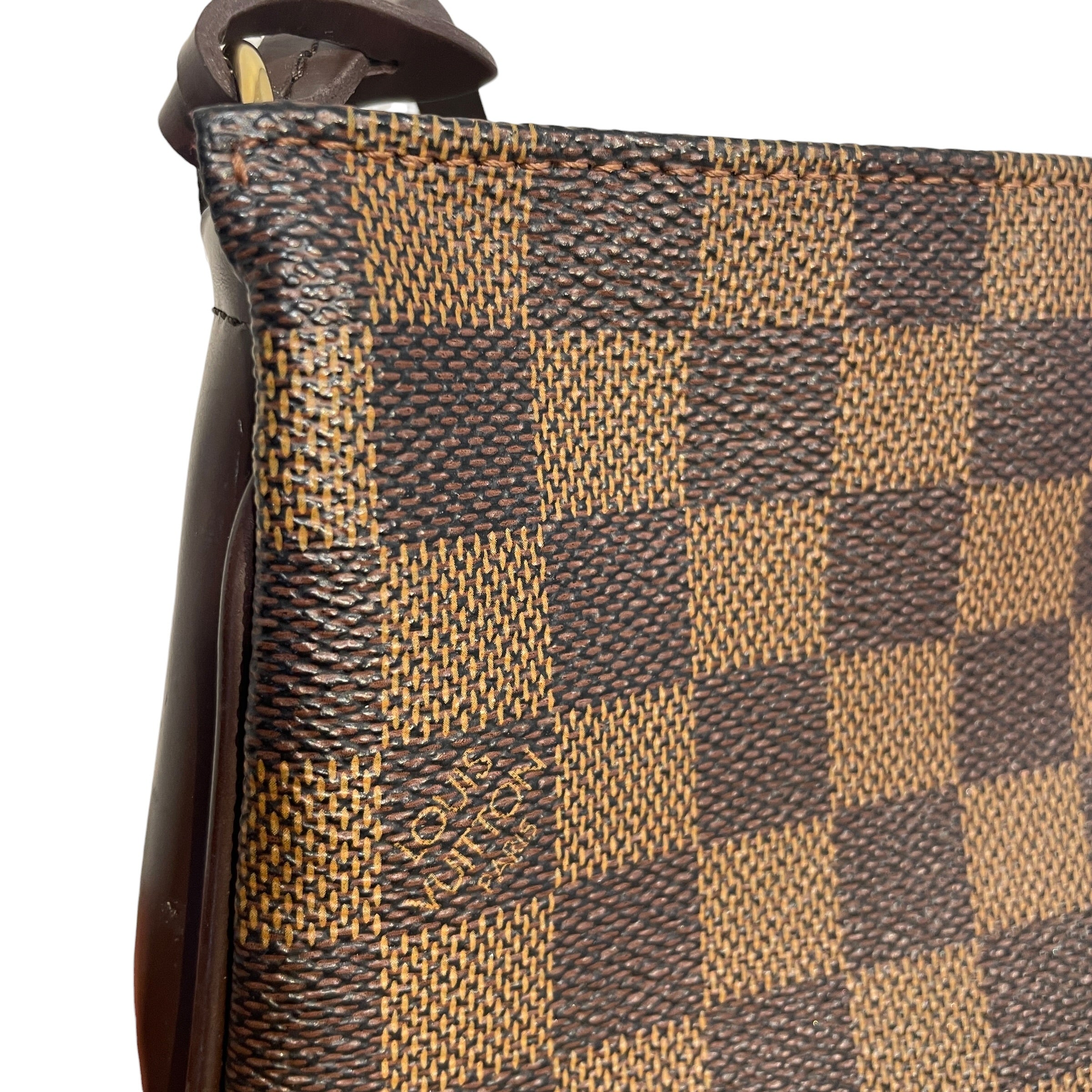 LOUIS VUITTON/Hand Bag/Monogram/Leather/BRW/Damier Ebene Pochette Small view 6