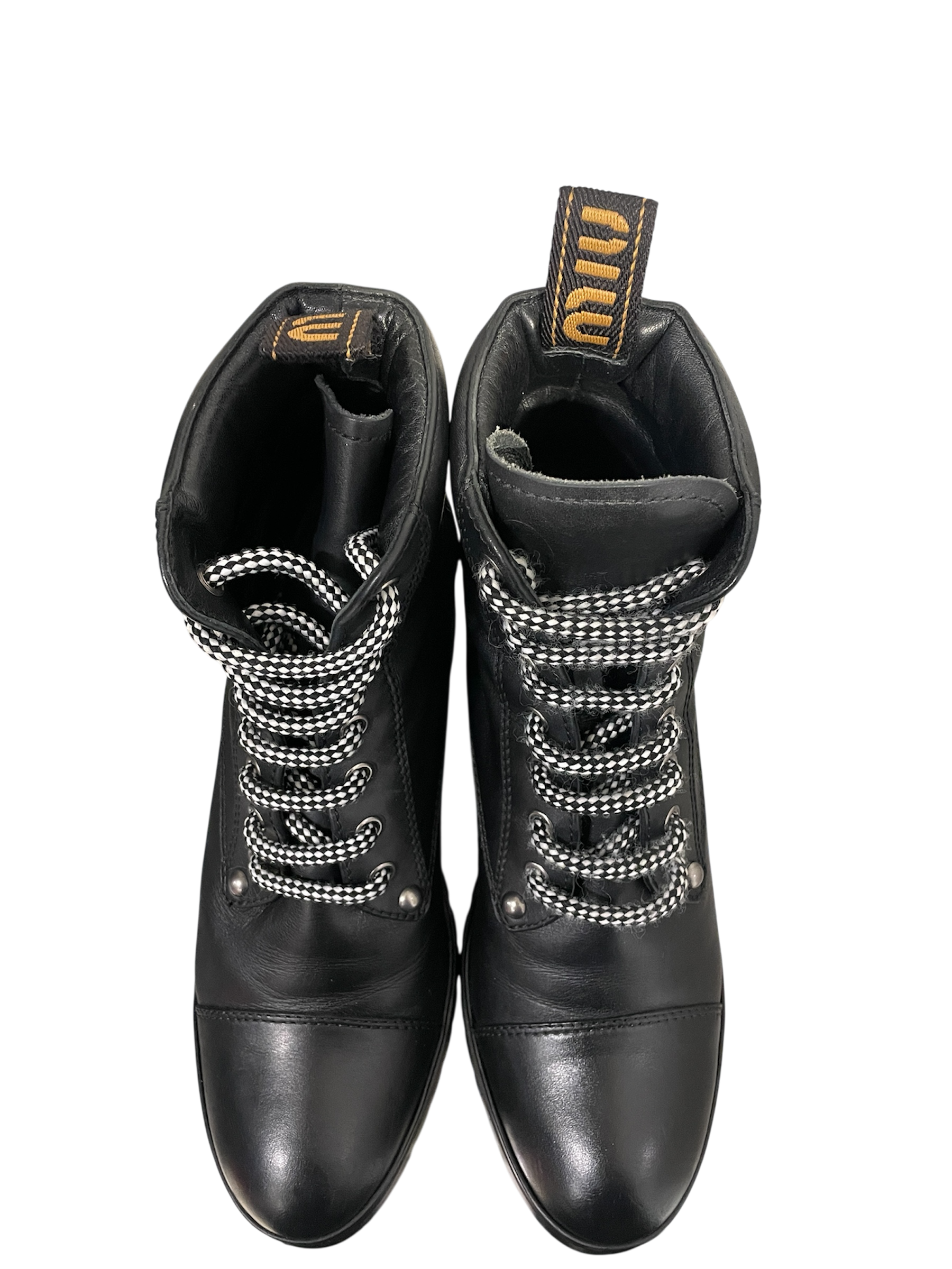MIU MIU/Booties/EU 40/Leather/BLK/ view 4