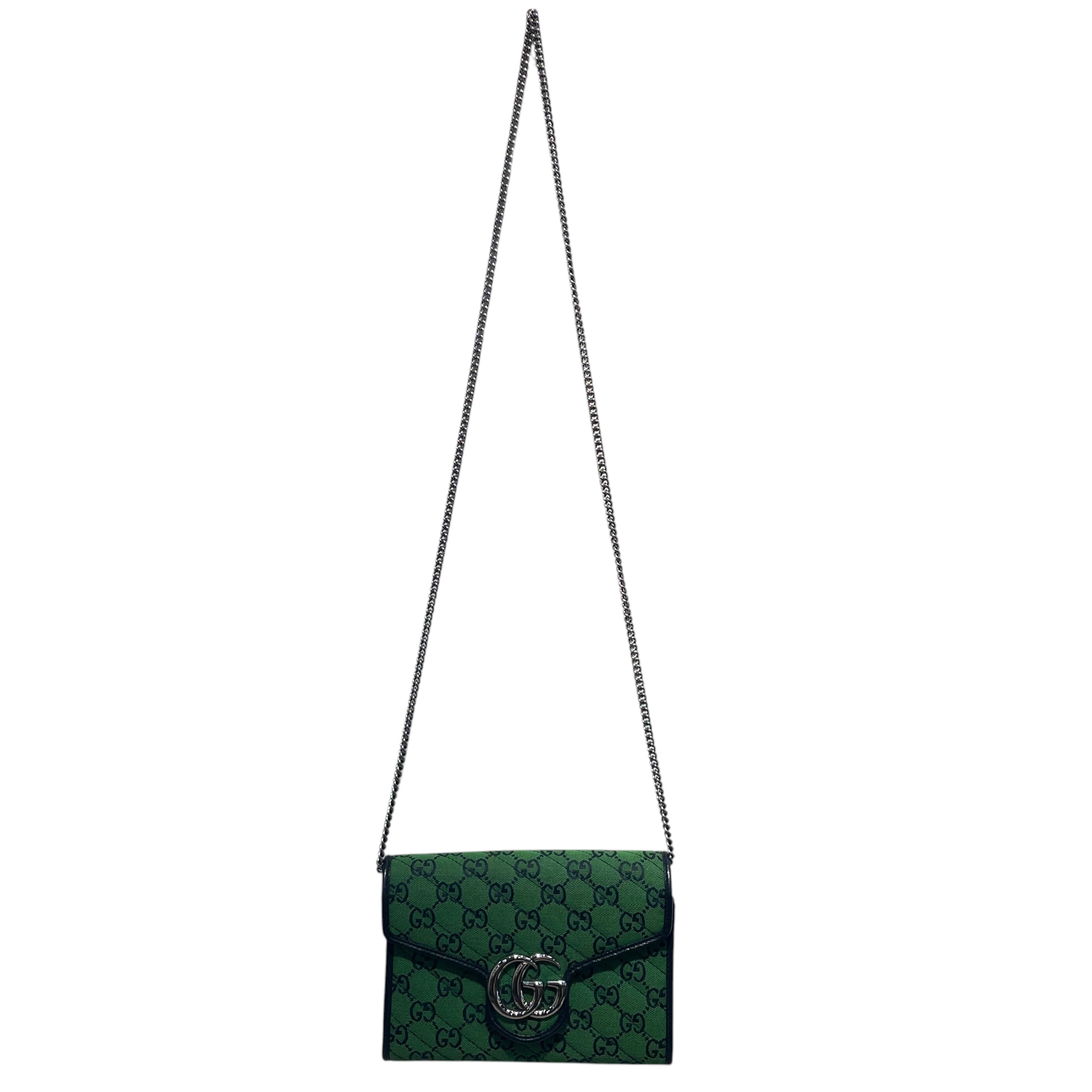 GUCCI/Cross Body Bag/Monogram/Cotton/GRN/MARMONT MATELASSE BAG view 1