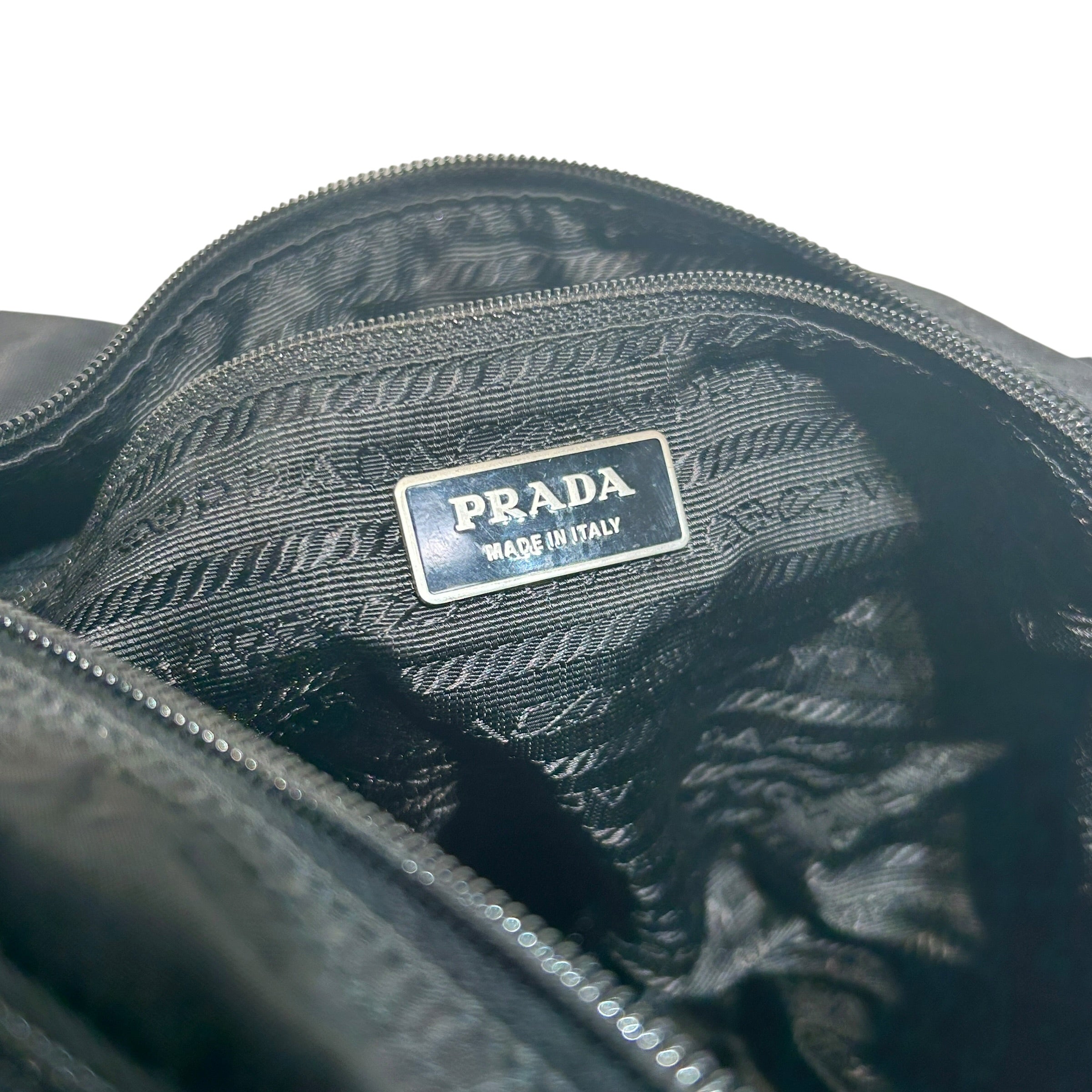 PRADA/Cross Body Bag/Nylon/BLK/TESSUTO MESSENGER BAG/BUCKLES view 8