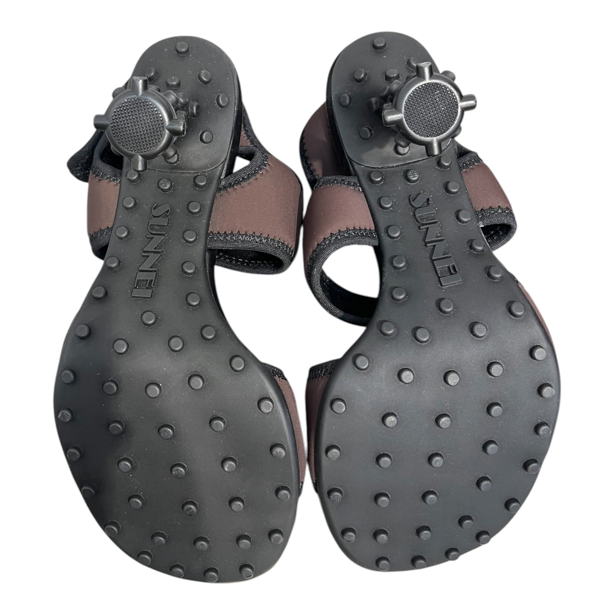 SUNNEI/Heels/EU 39/BRW/LCRO STRAP DOTTED HEEL view 8