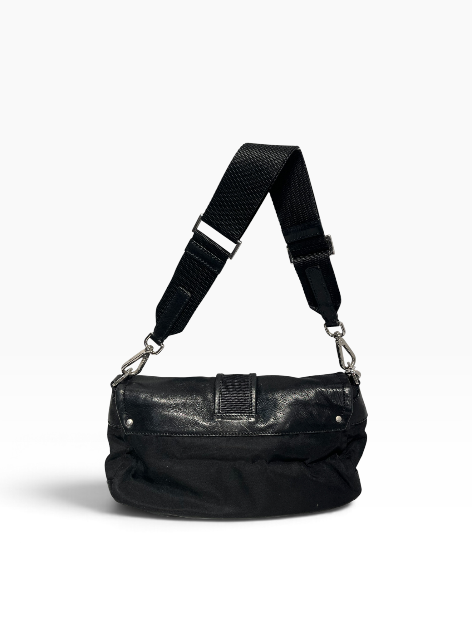 PRADA/Hand Bag/Nylon/BLK/Tessuto Nylon shoulder bag view 3