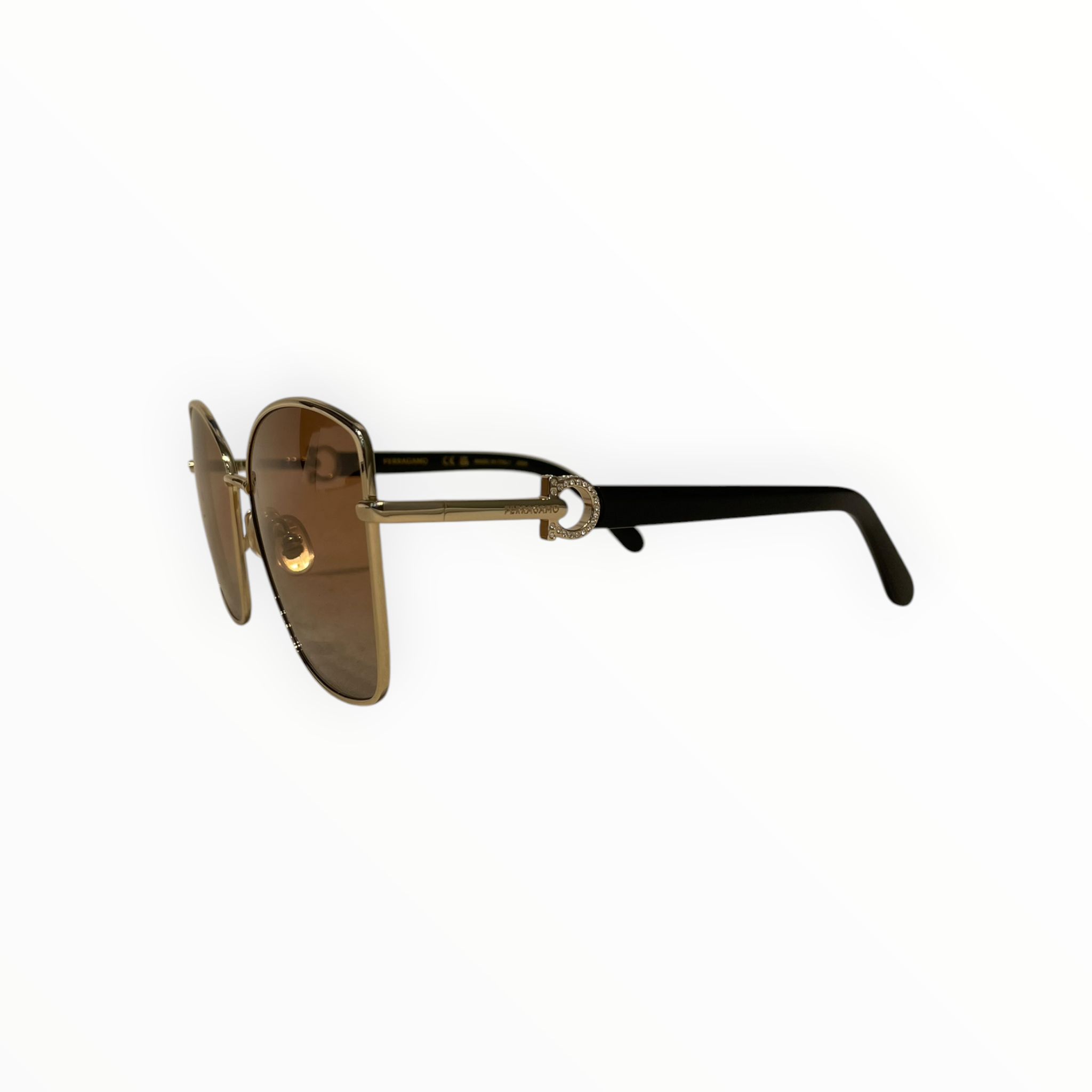 Salvatore Ferragamo/Glasses/Plastic/BLK/L's/Letter On Side Frame view 2