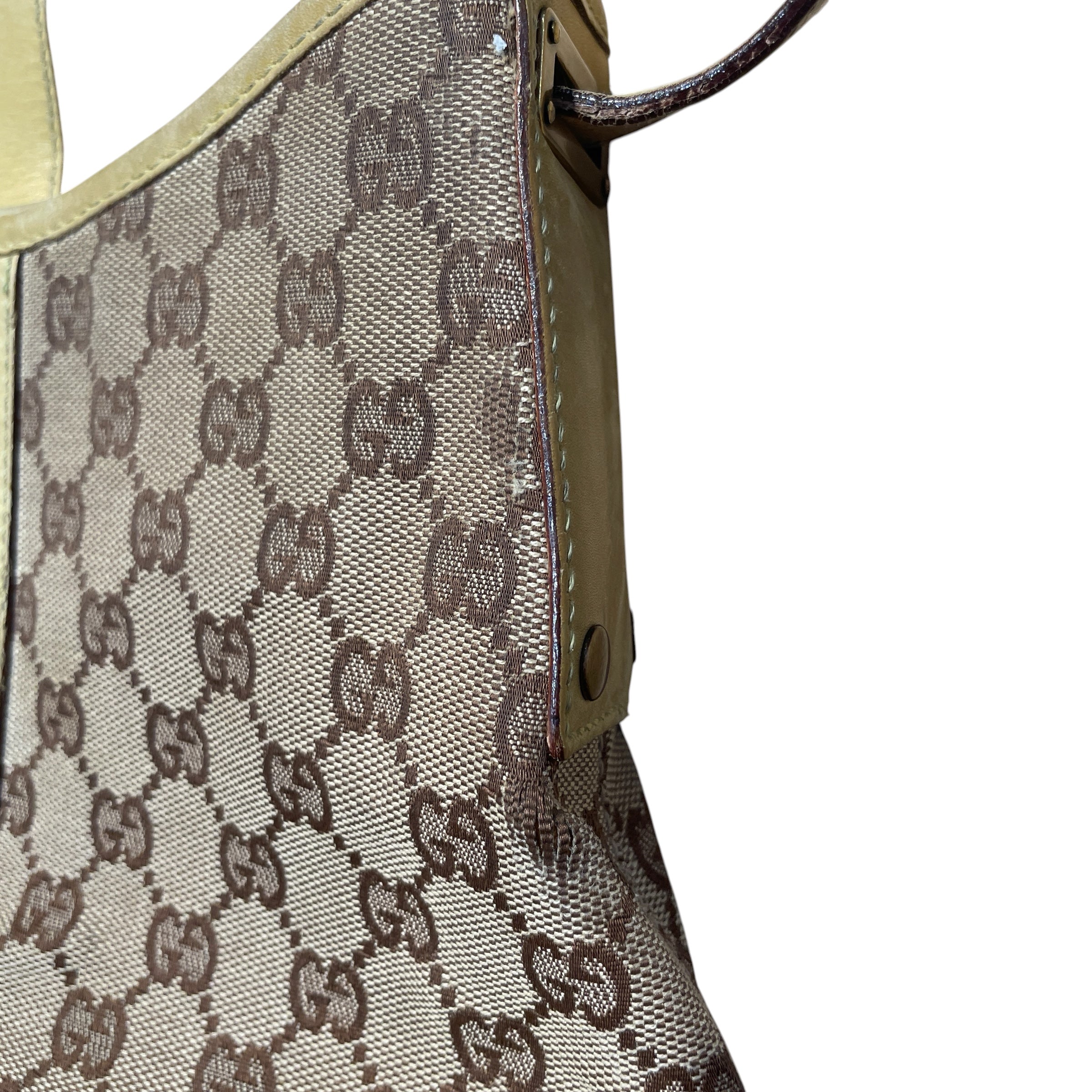 GUCCI/Hand Bag/Monogram/Cotton/BEG/GG Jackie Shoulder Bag view 8