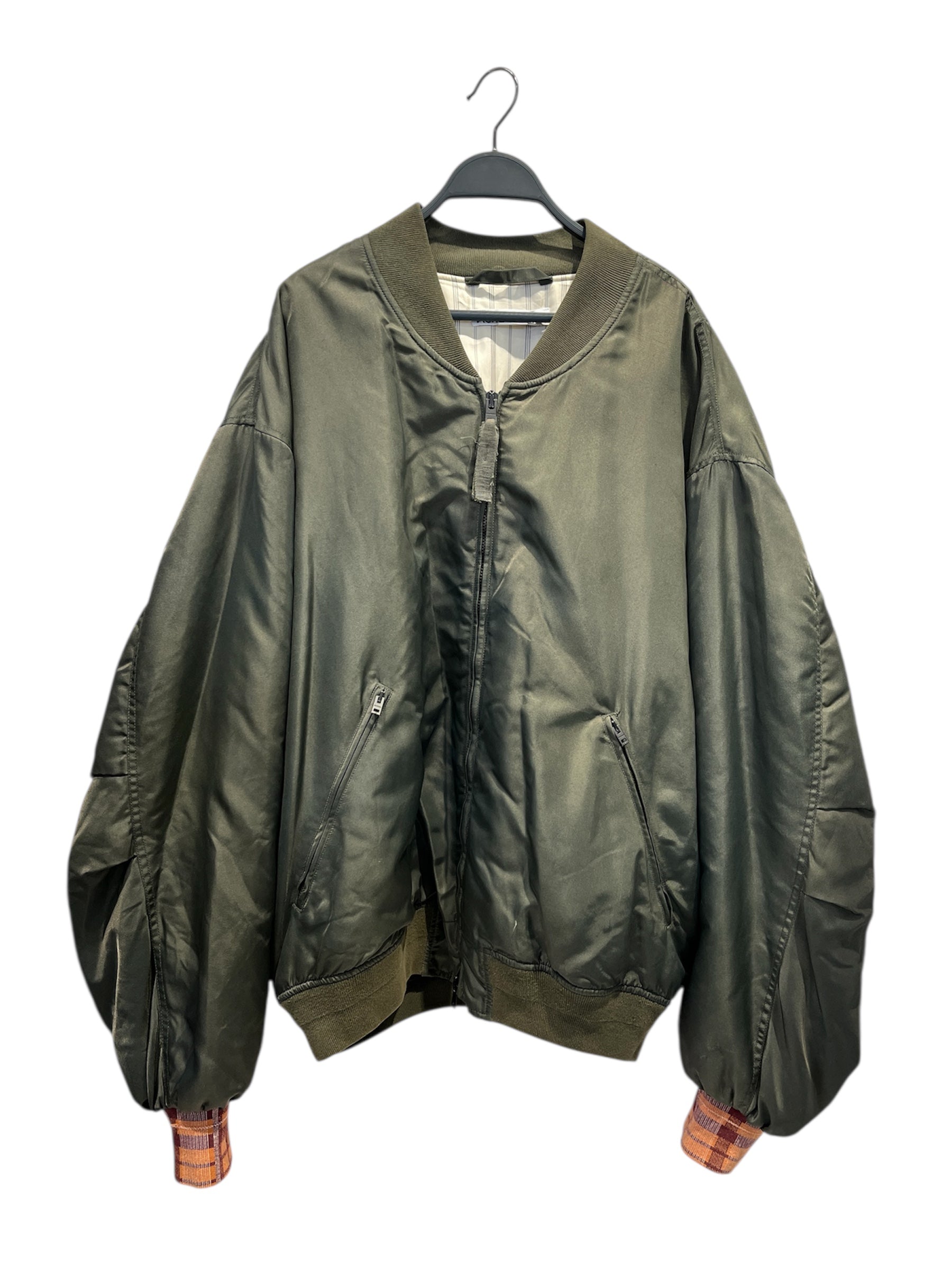 Acne Studios/Jacket/50/GRN/PLAID SLEEVE BOMBER JACKET view 1