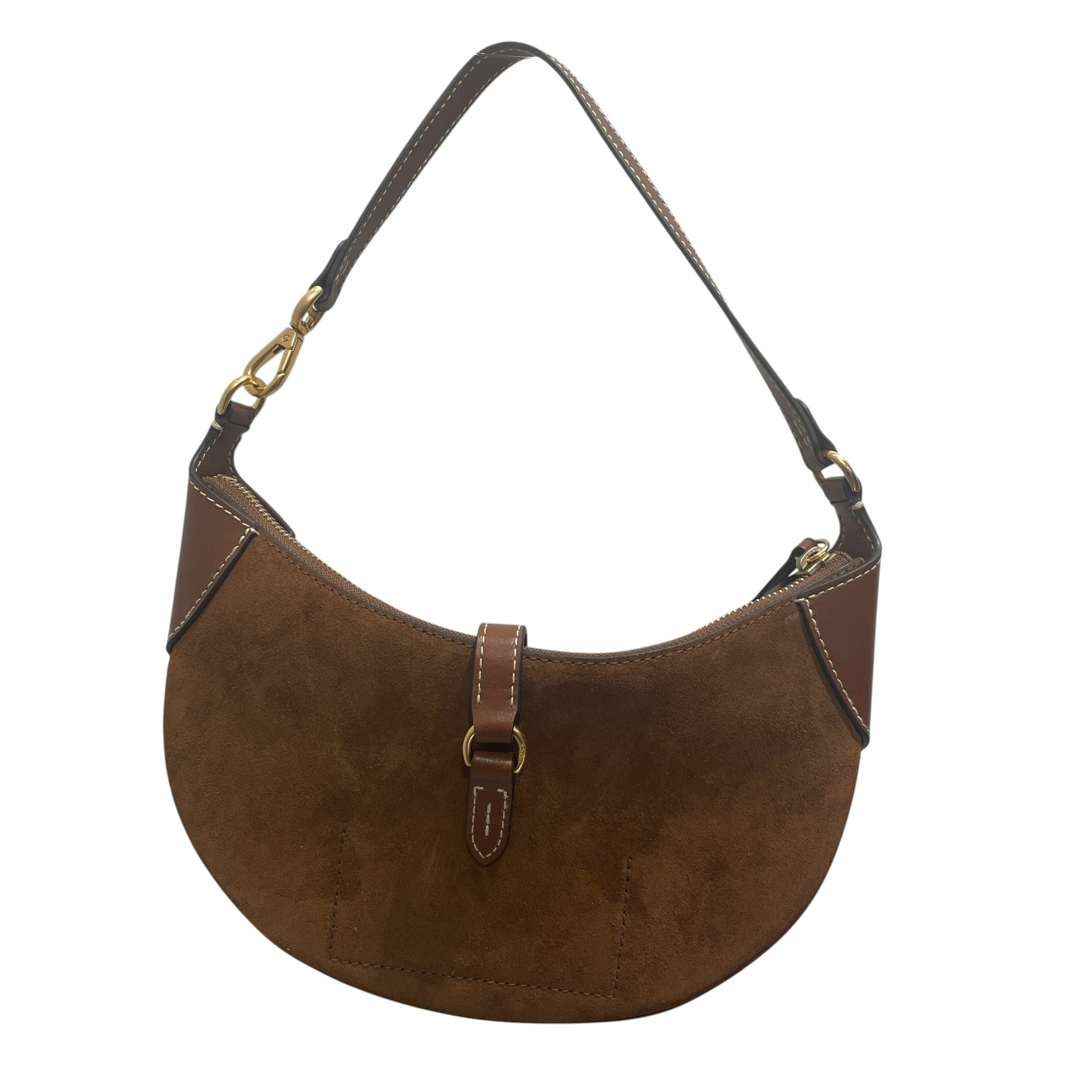 POLO RALPH LAUREN/Bag/Suede/BRW/Brown suede shoulder bag view 2