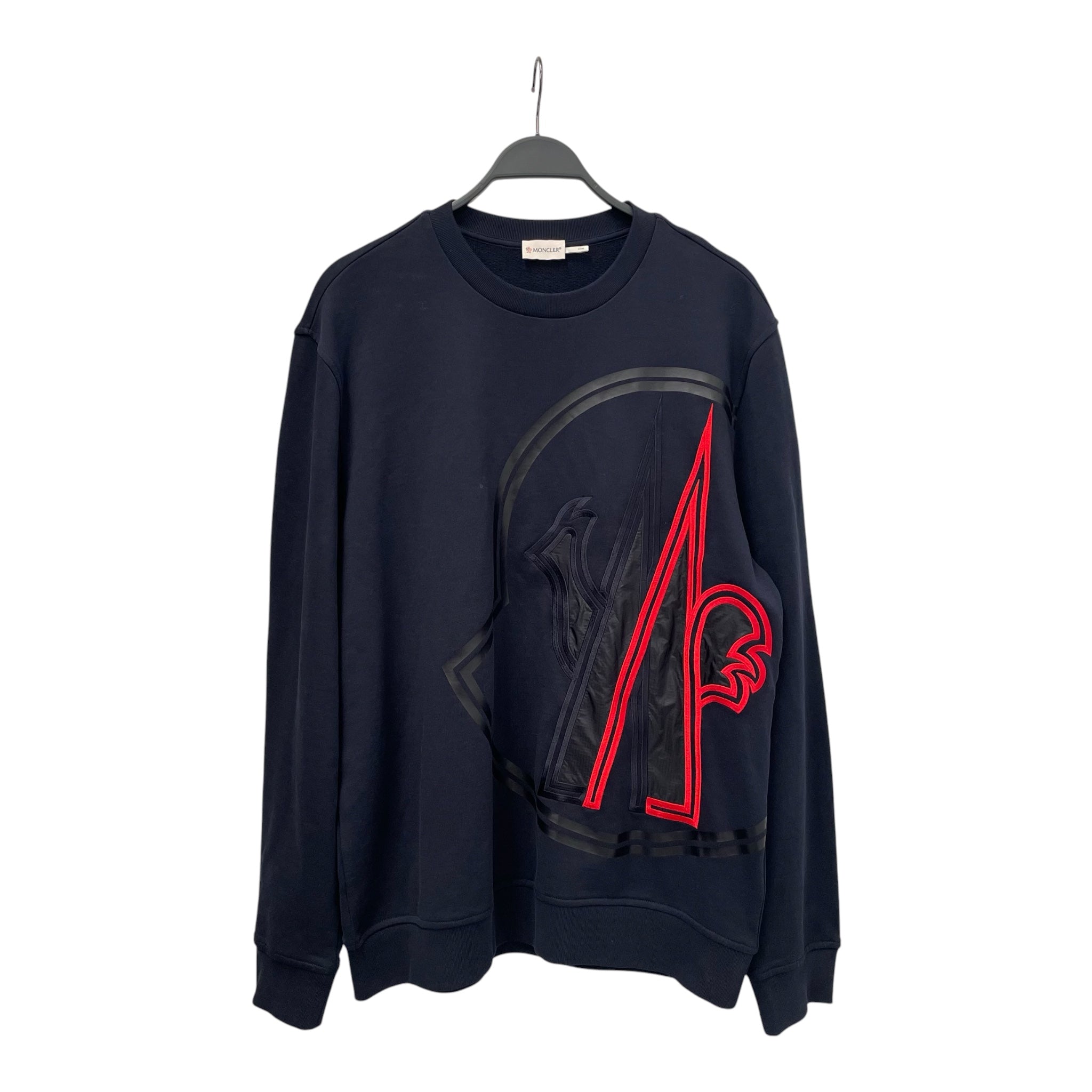 MONCLER/Sweatshirt/XL/Cotton/NVY/TRICOLORSWEATSHIRT view 1
