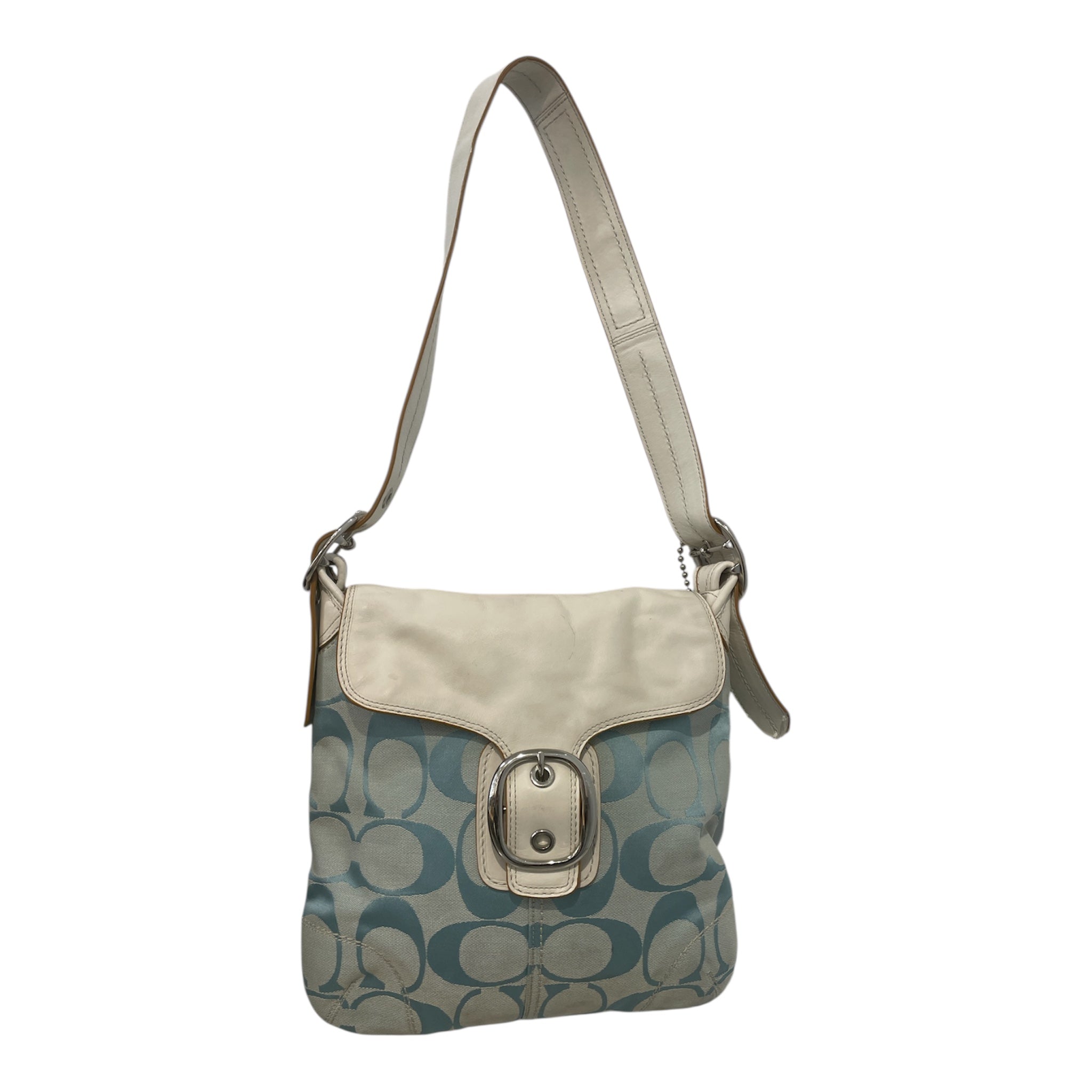 COACH/Cross Body Bag/Monogram/Cotton/BLU/COACH B0932 BABY BLUE view 1